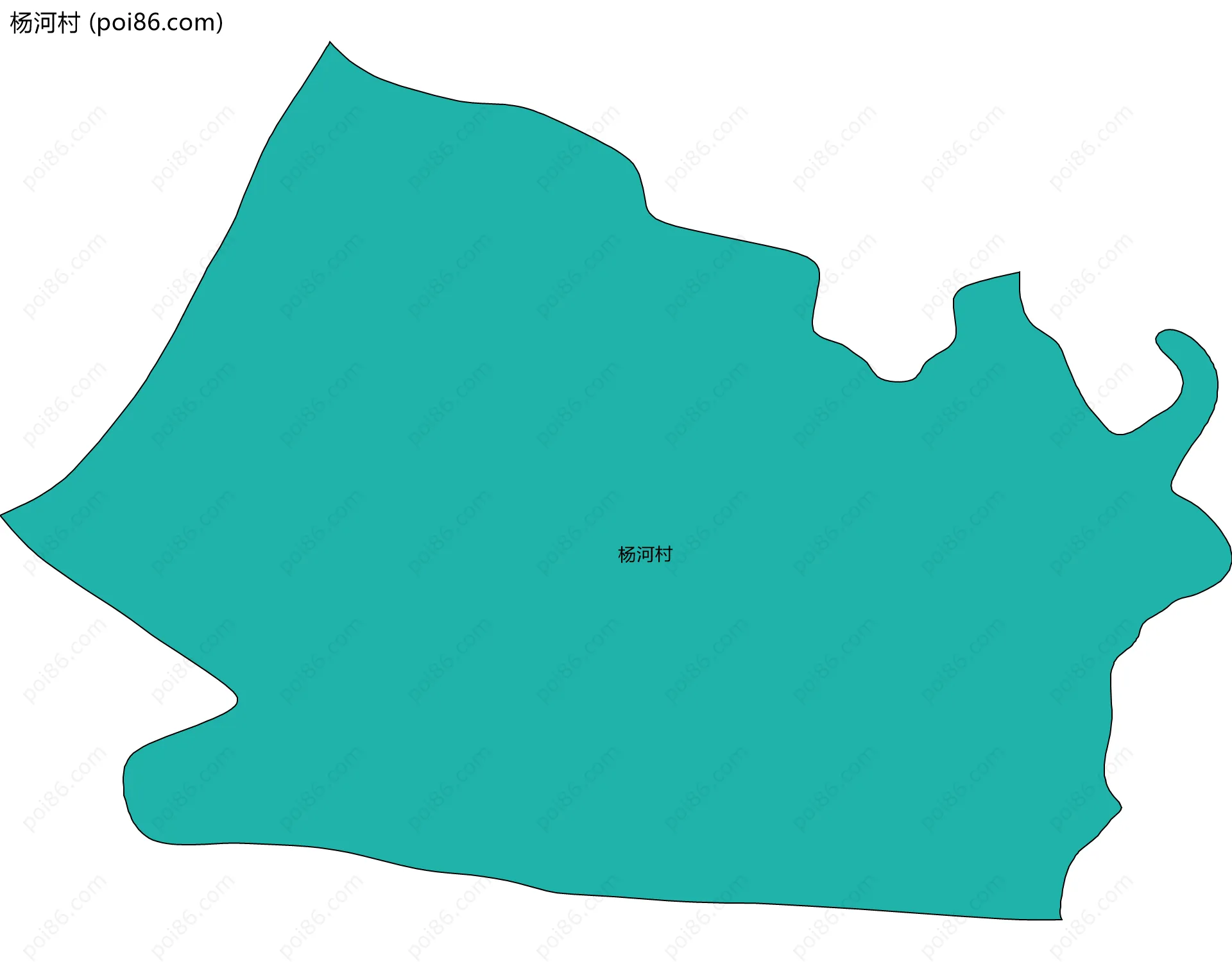 杨河村边界地图