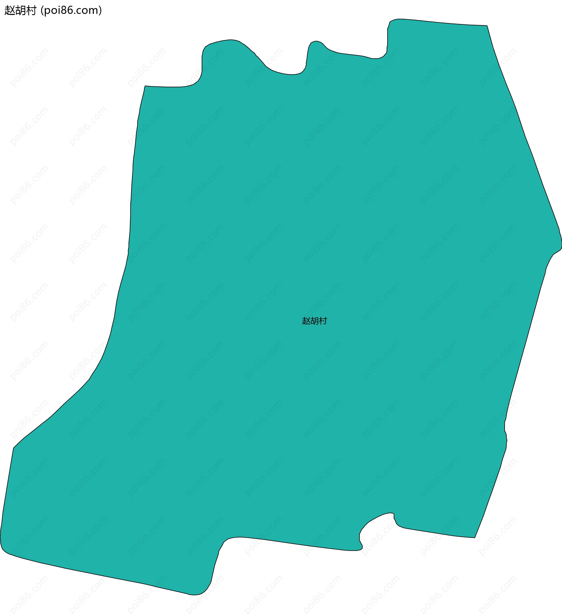 赵胡村边界地图