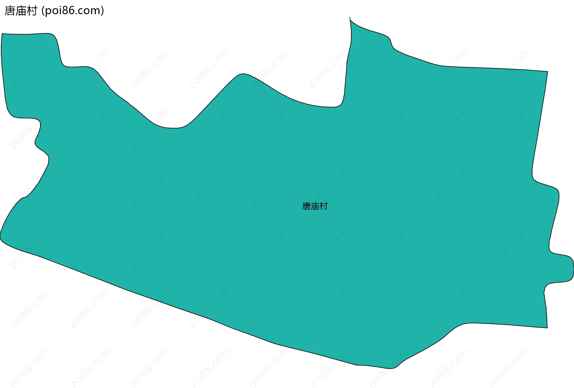 唐庙村边界地图