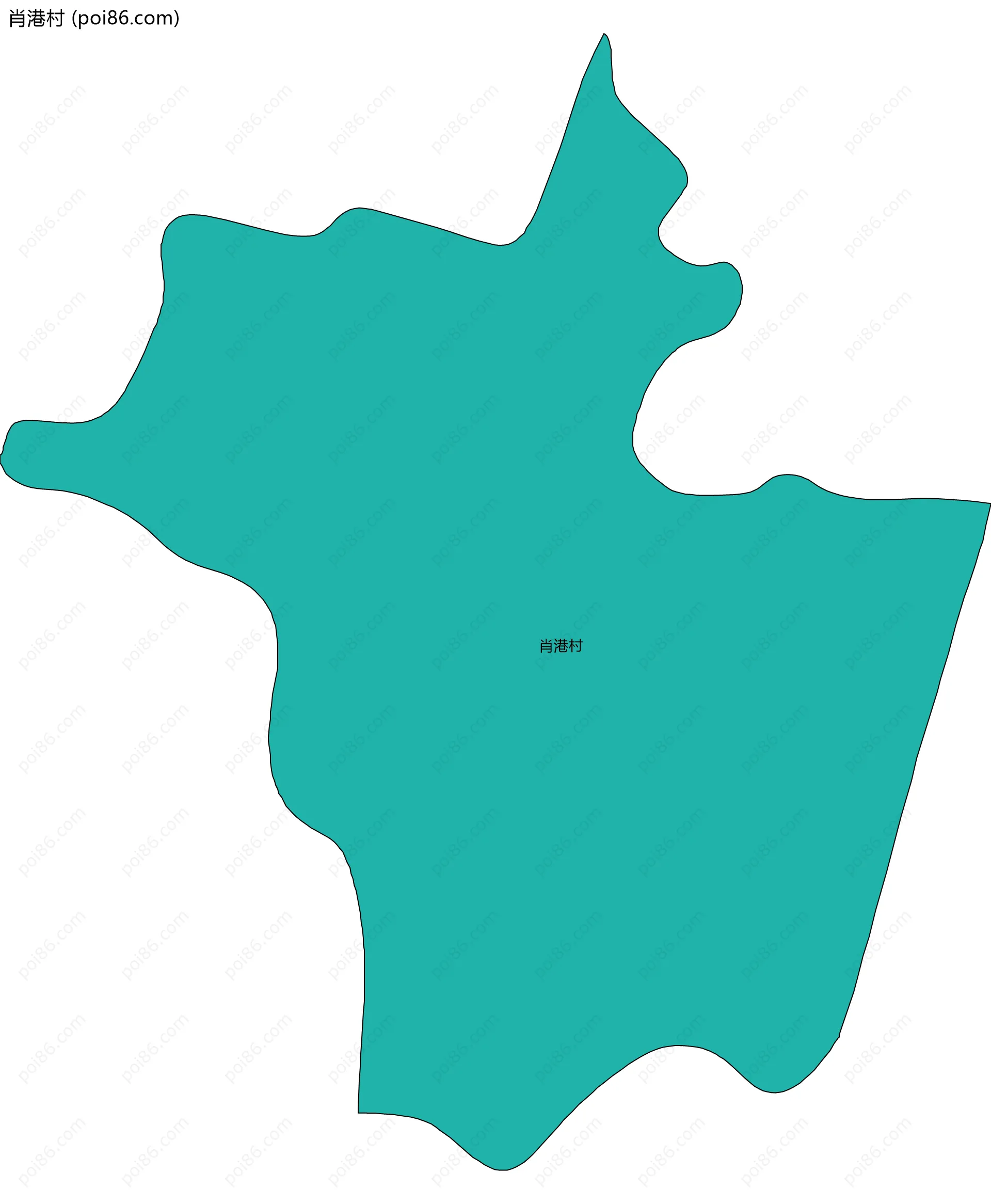 肖港村边界地图