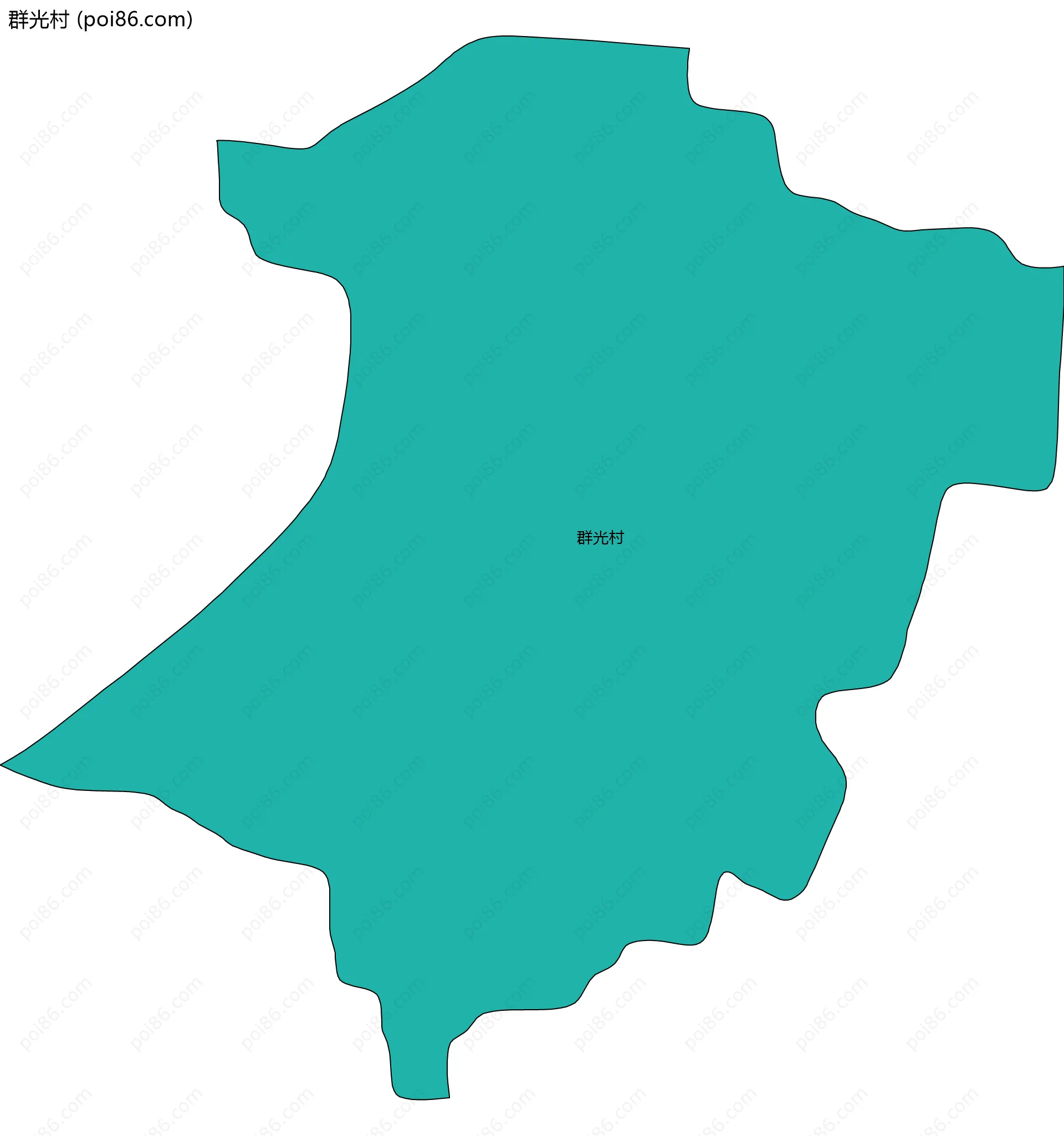 群光村边界地图