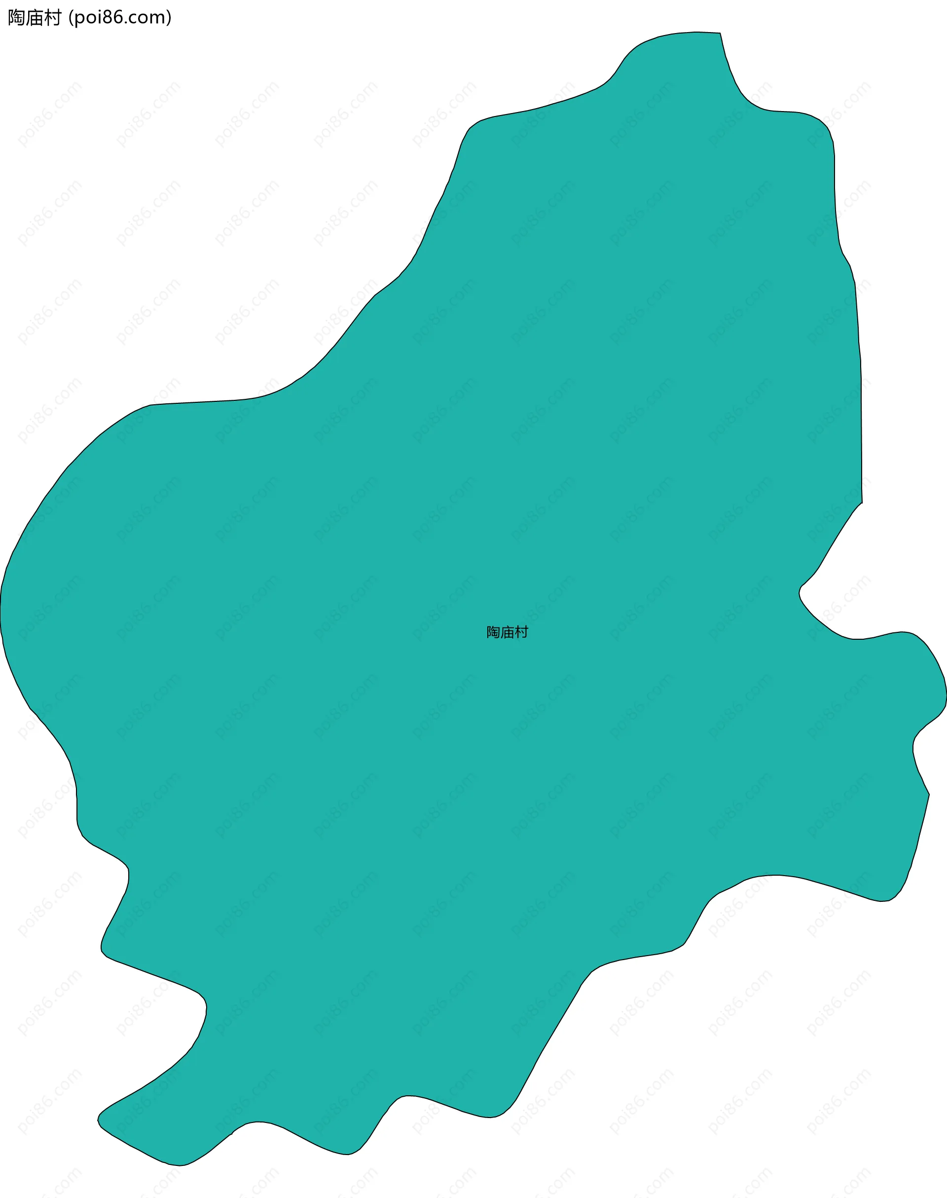 陶庙村边界地图