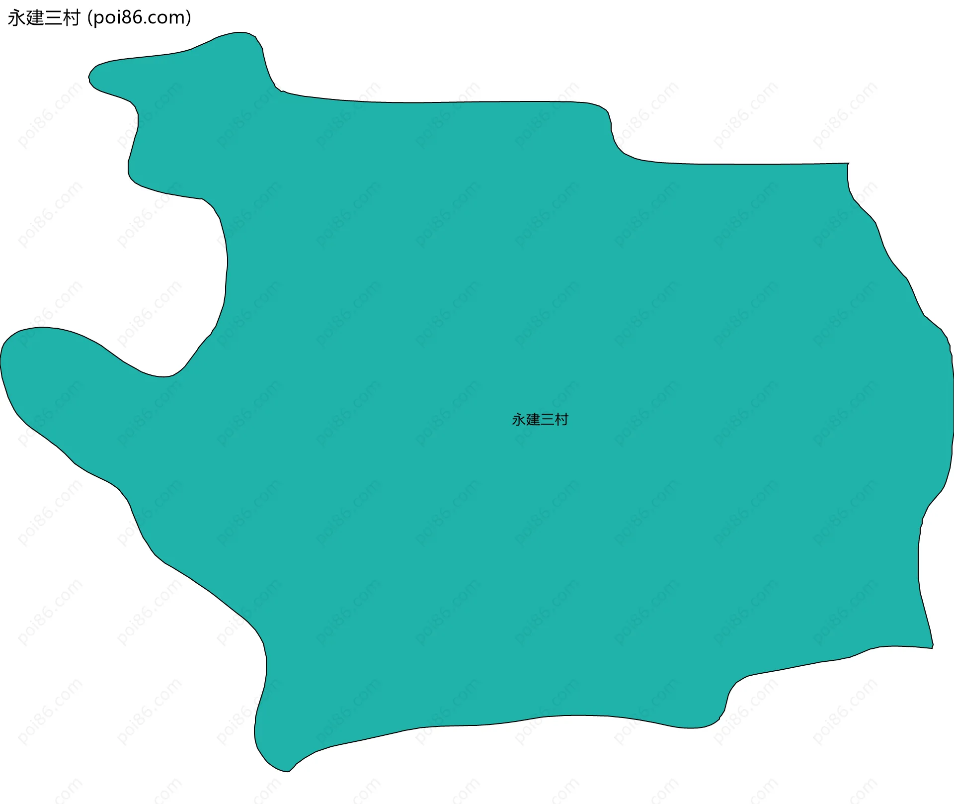 永建三村边界地图