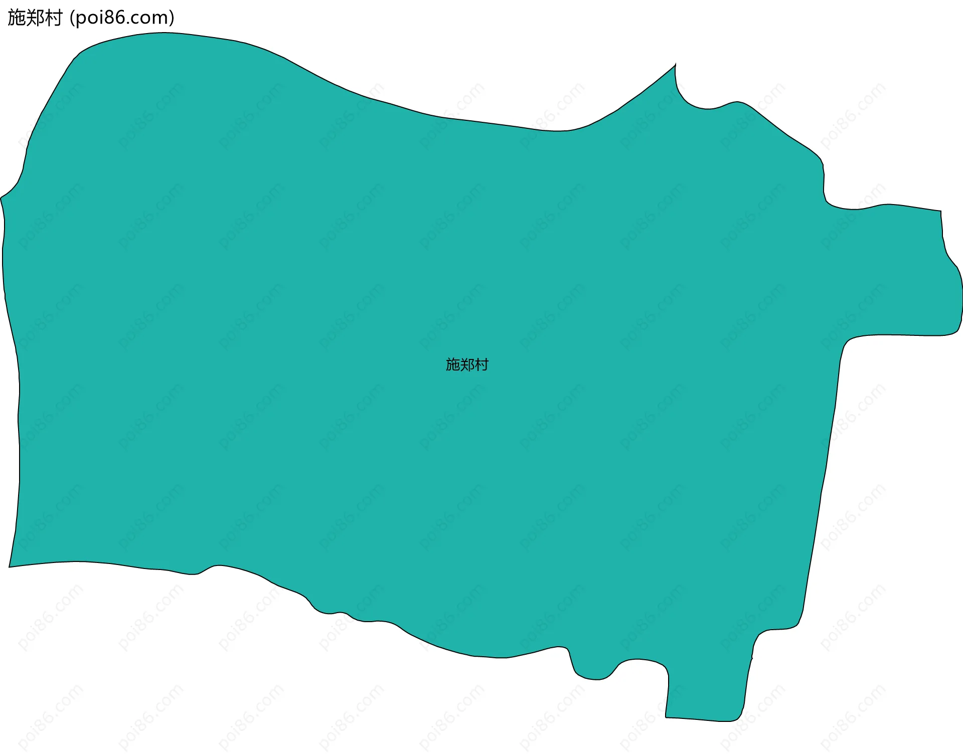 施郑村边界地图