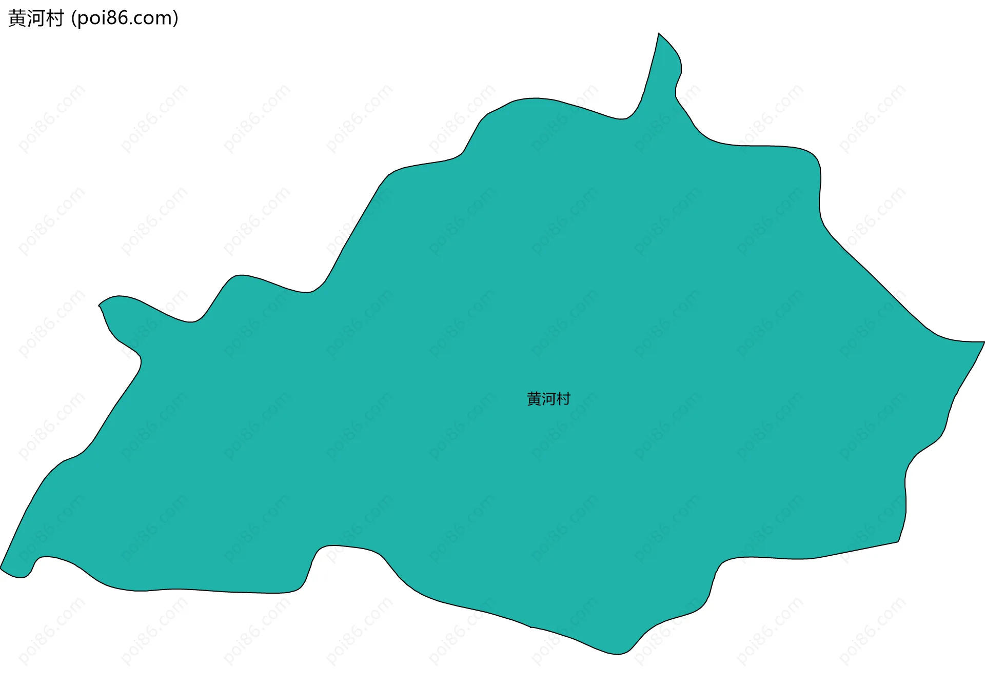 黄河村边界地图