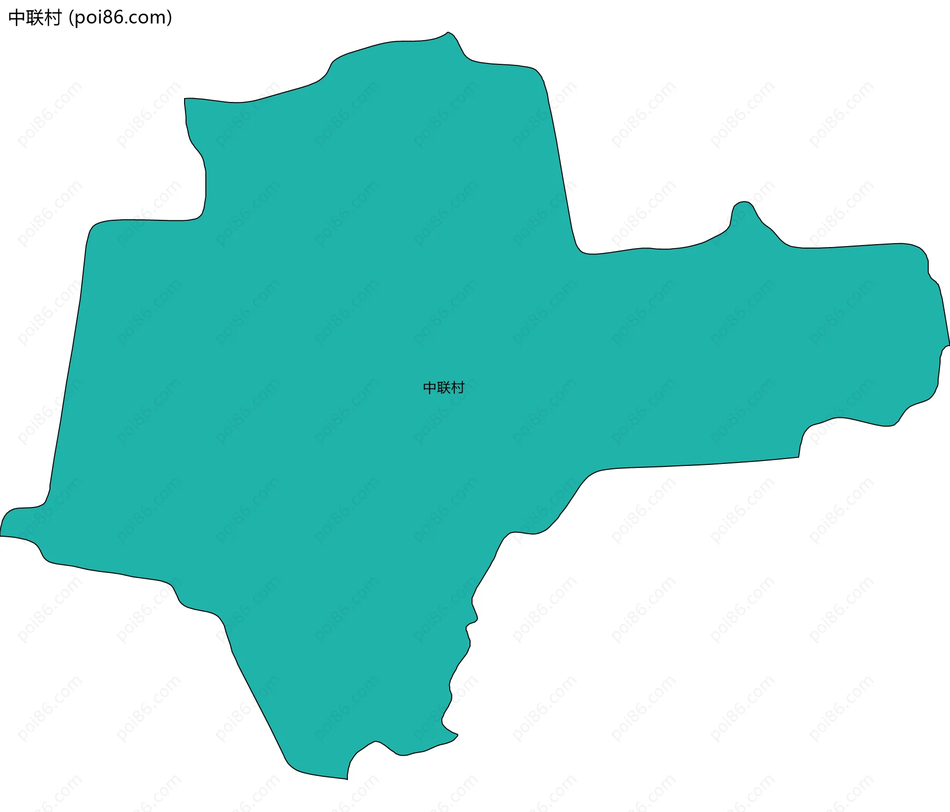 中联村边界地图