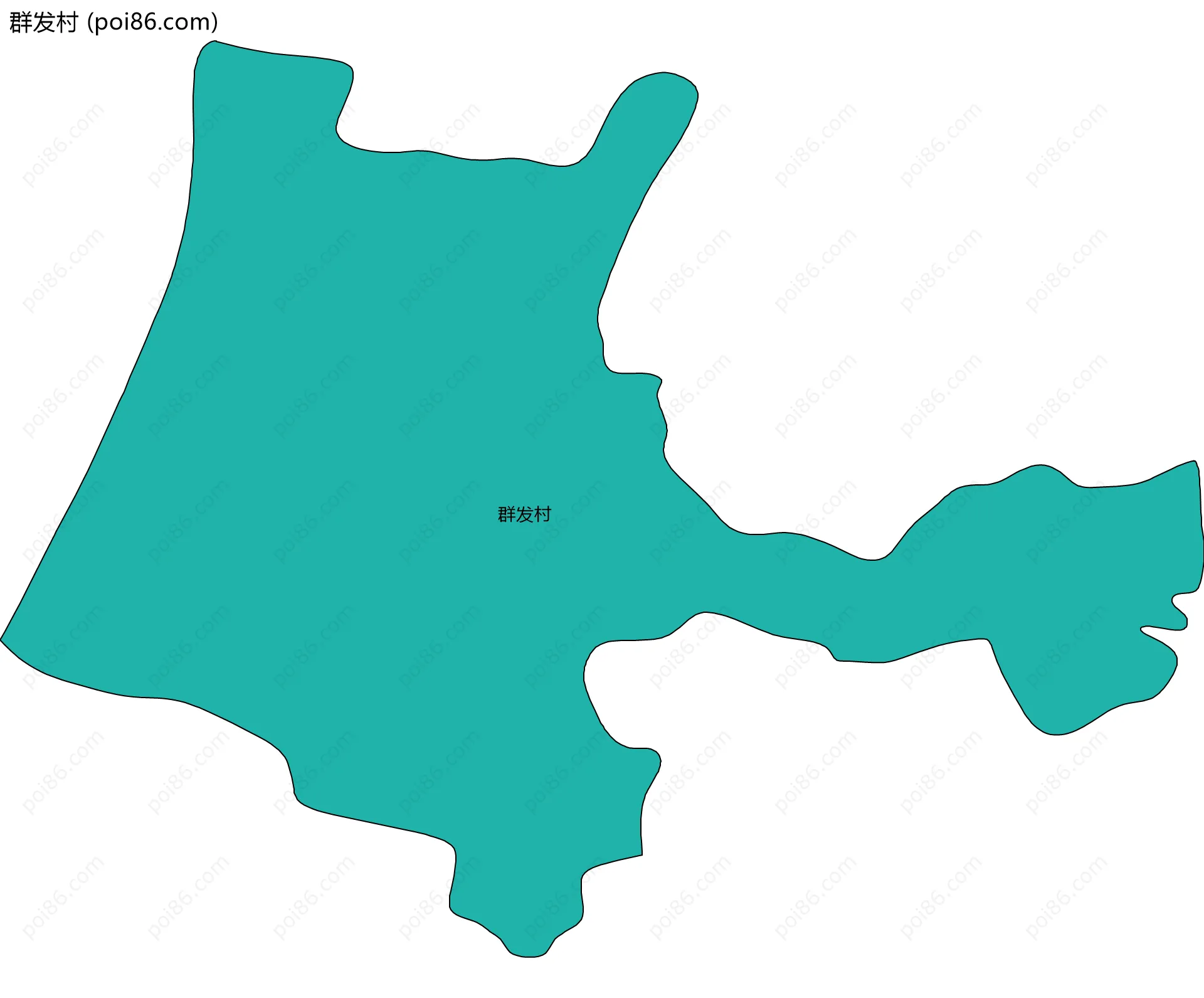 群发村边界地图