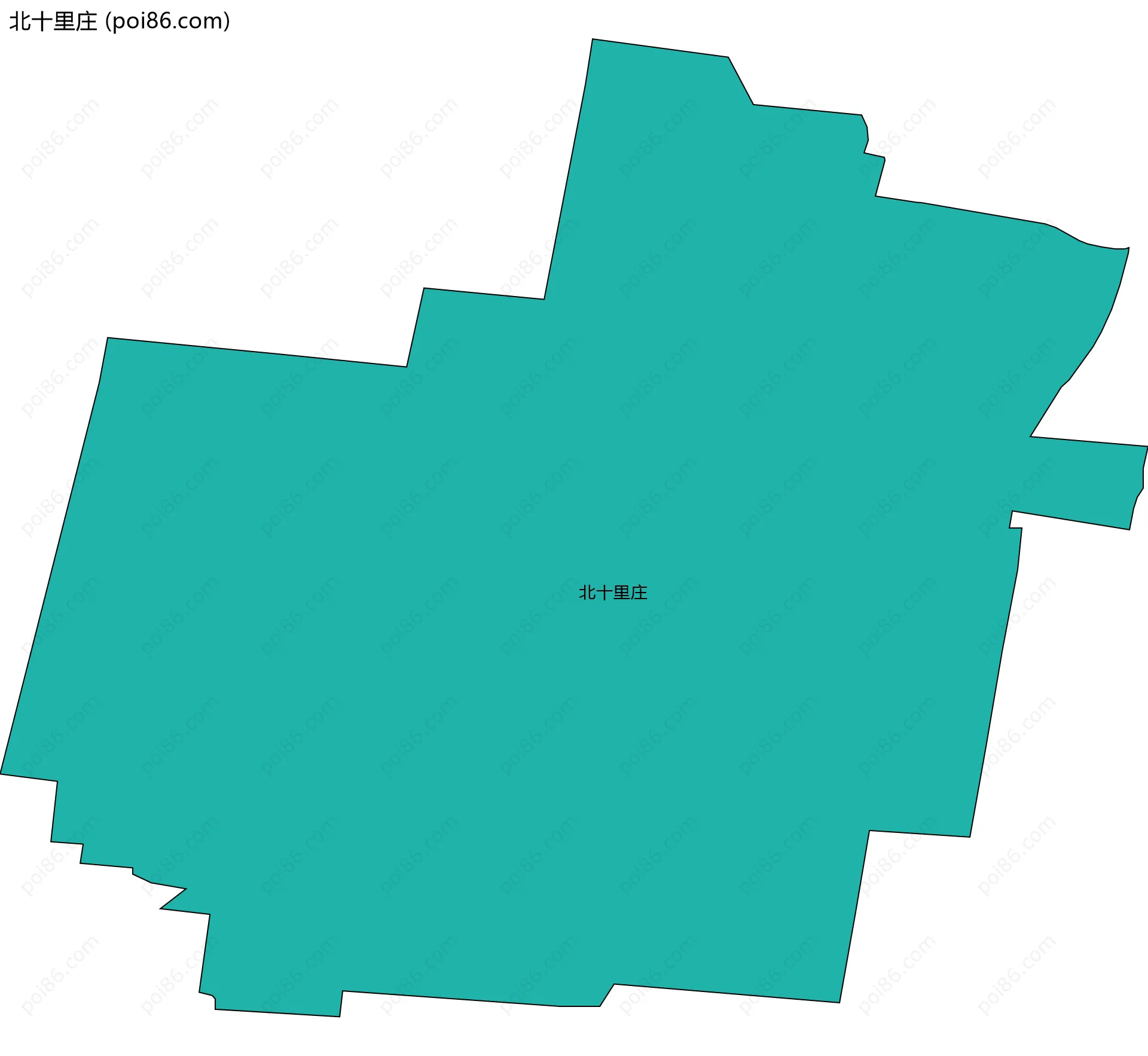 北十里庄边界地图