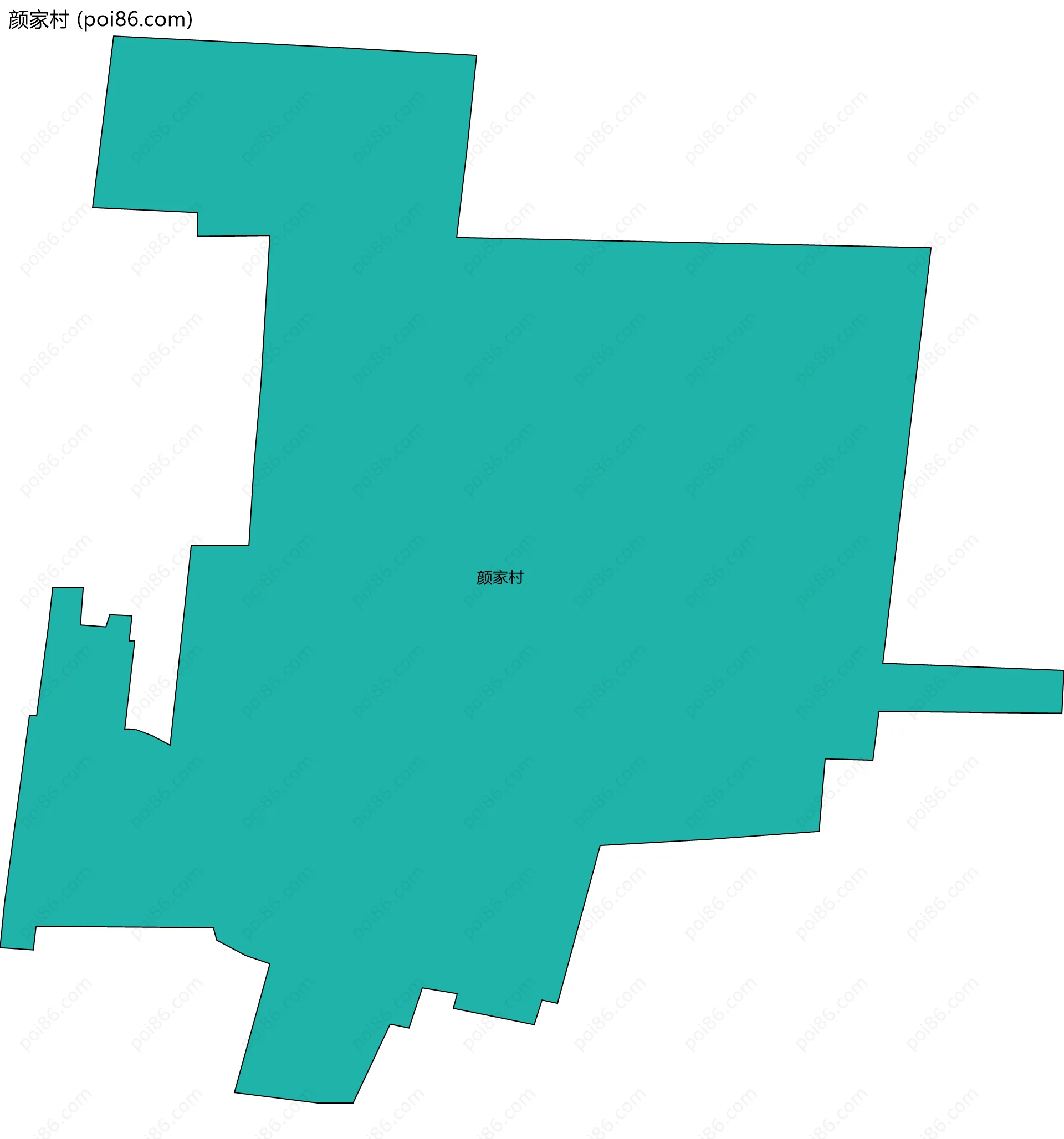 颜家村边界地图