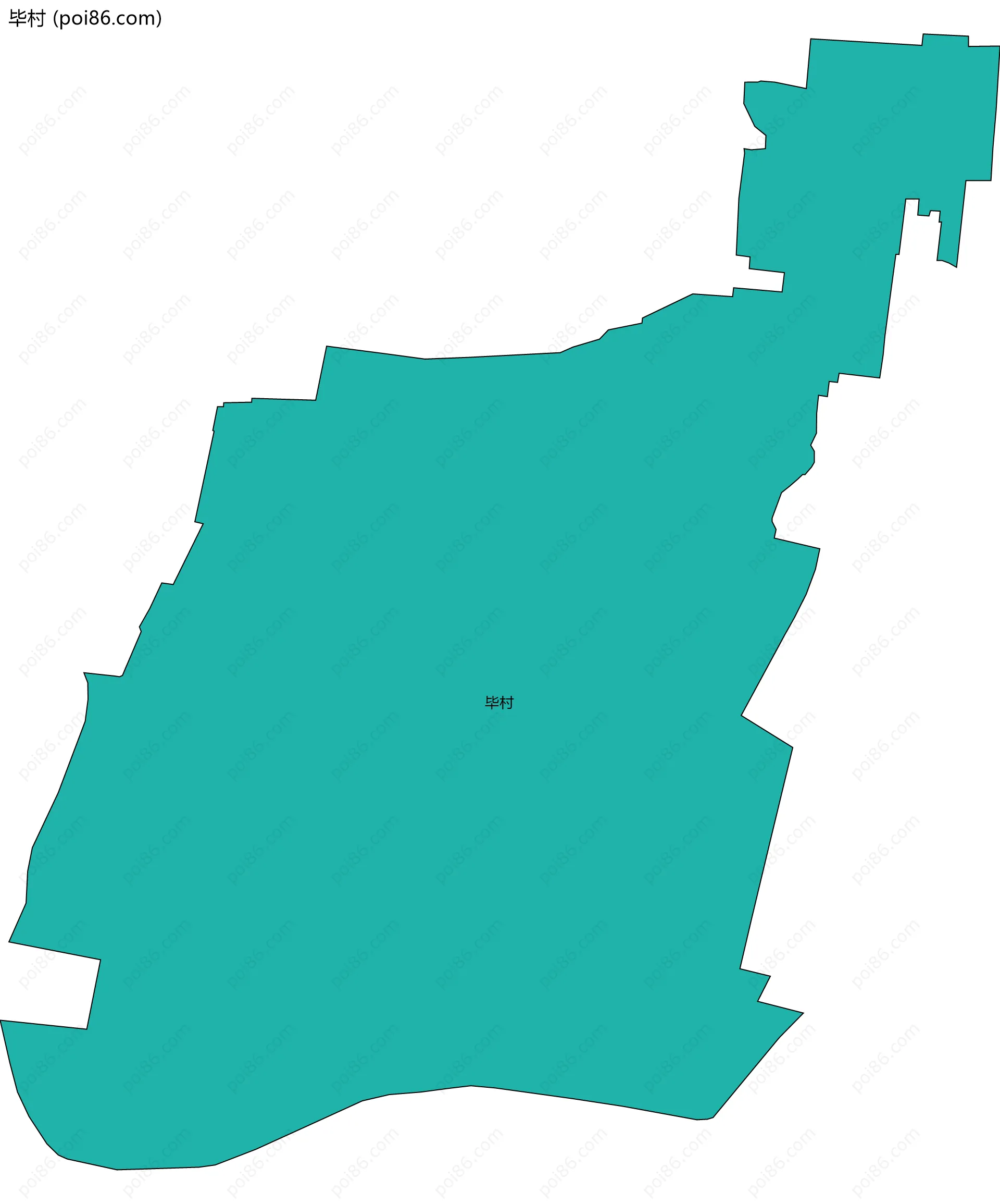 毕村边界地图