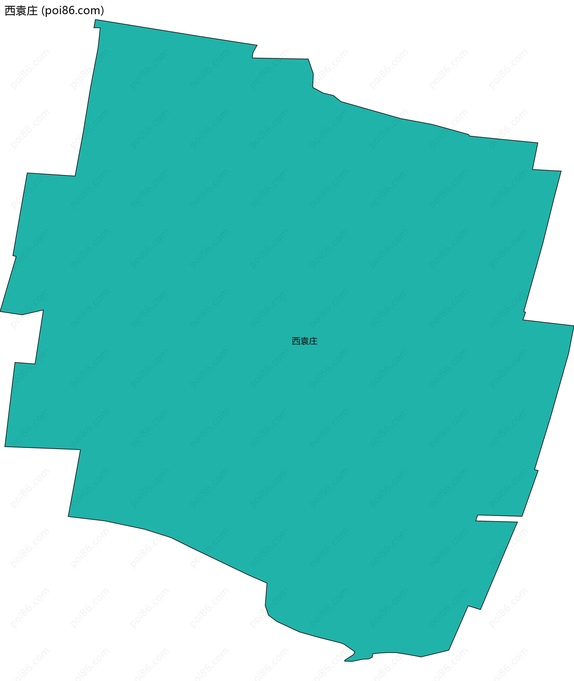 西袁庄边界地图