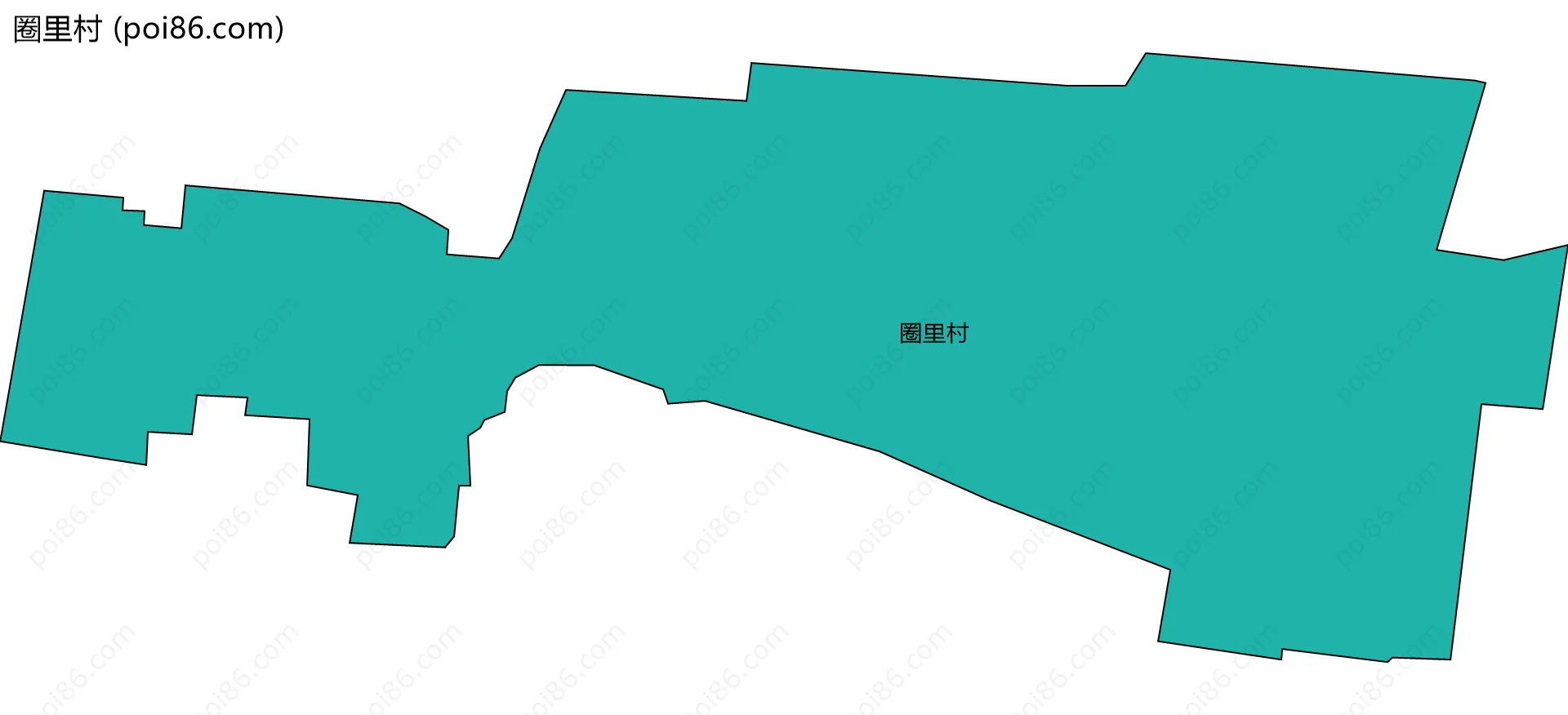 圈里村边界地图