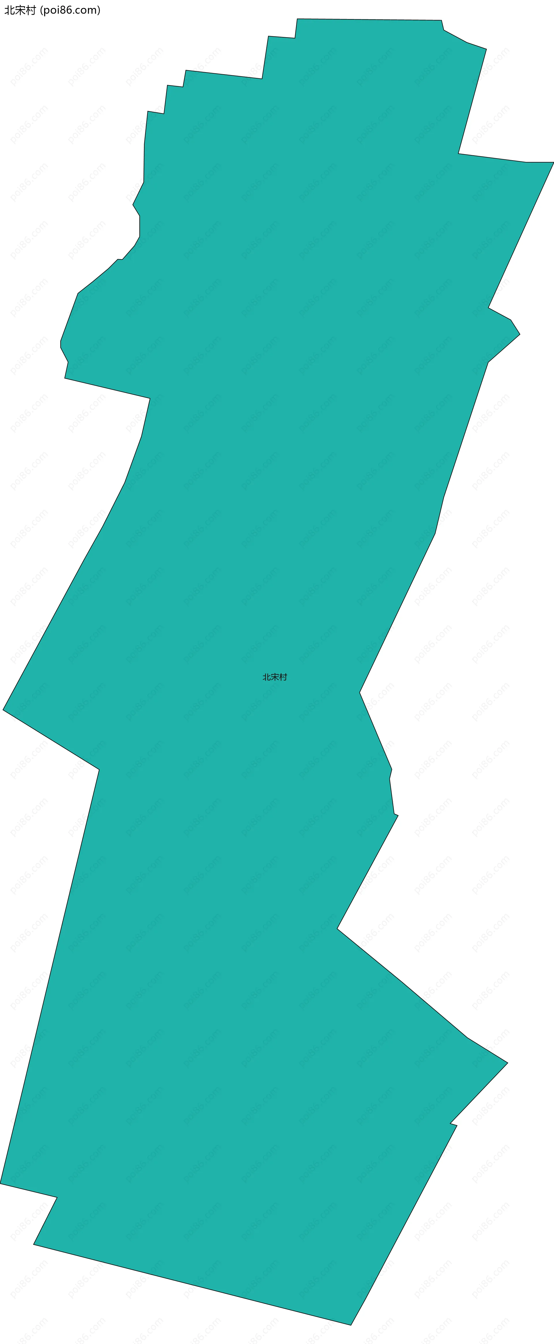 北宋村边界地图