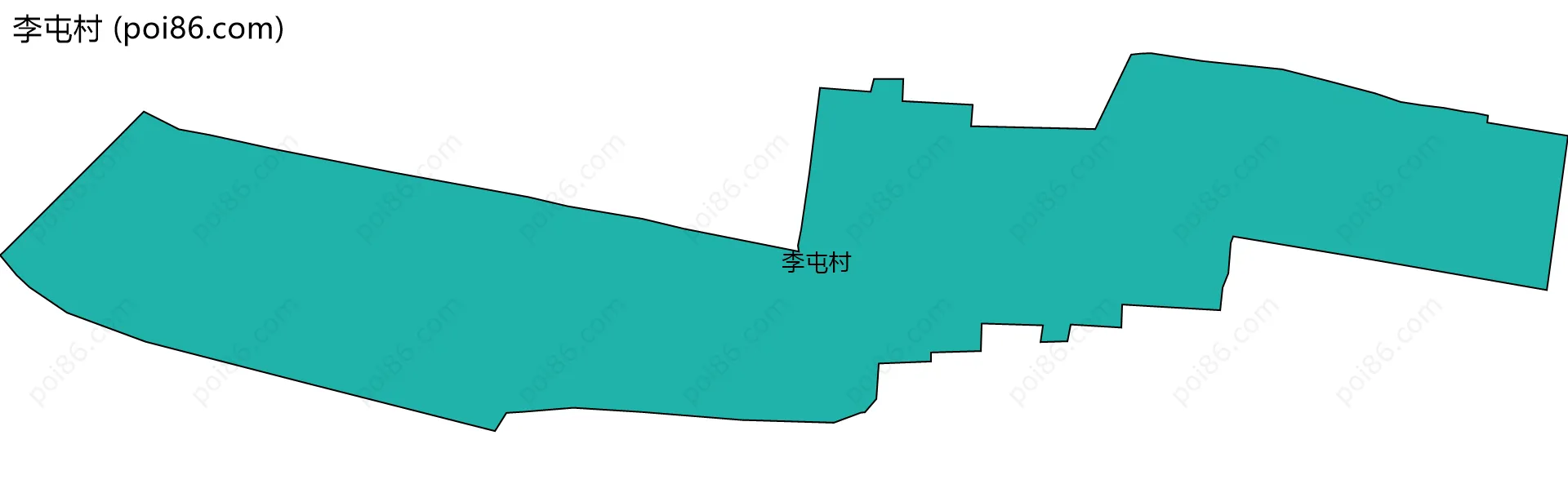 李屯村边界地图