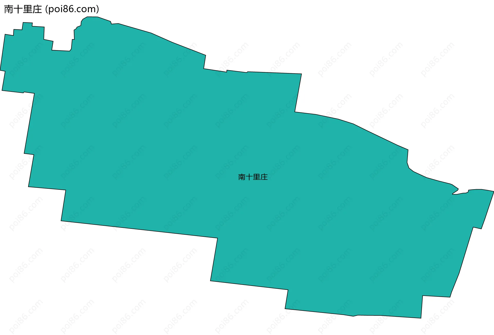 南十里庄边界地图