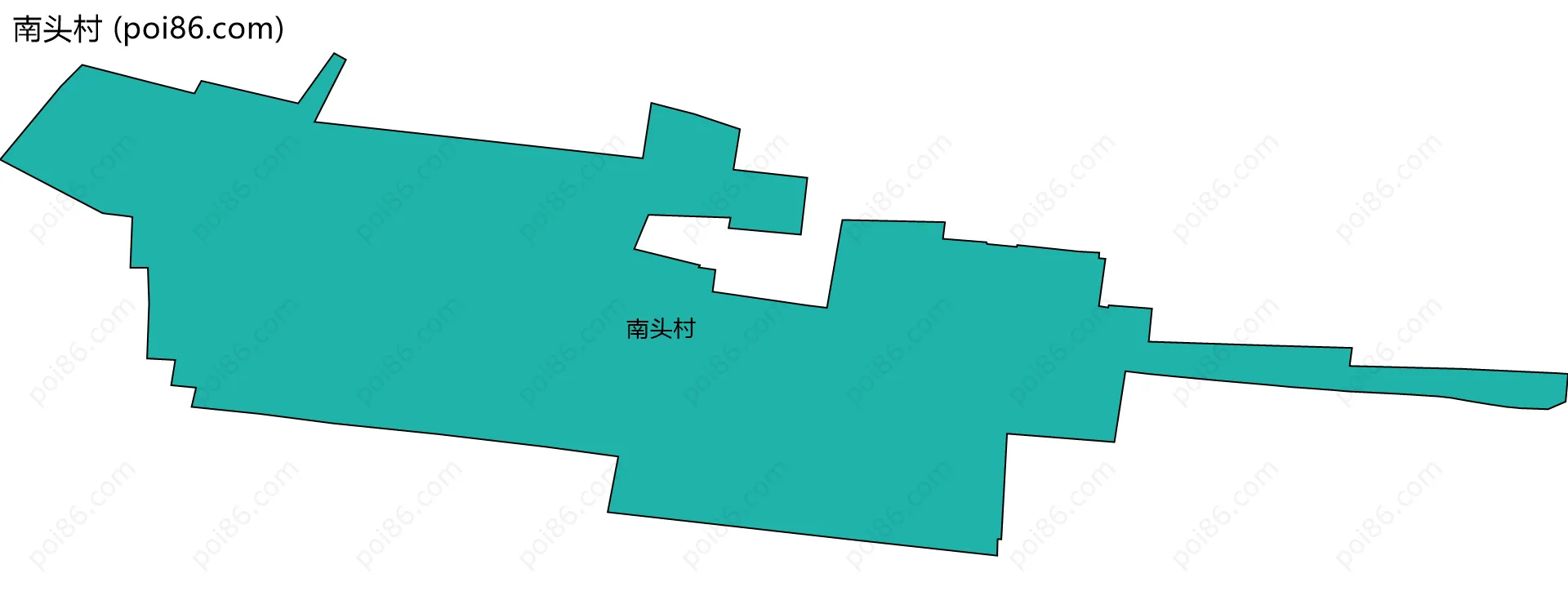 南头村边界地图