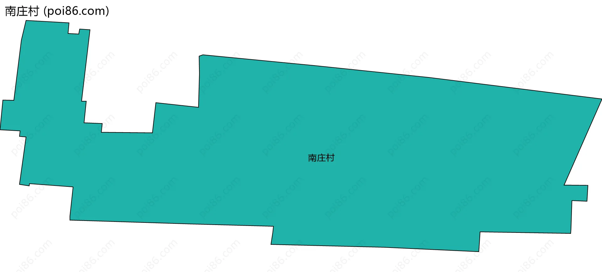 南庄村边界地图