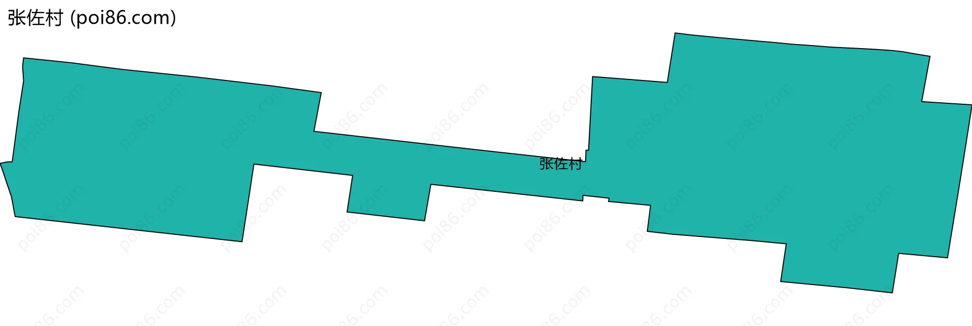张佐村边界地图