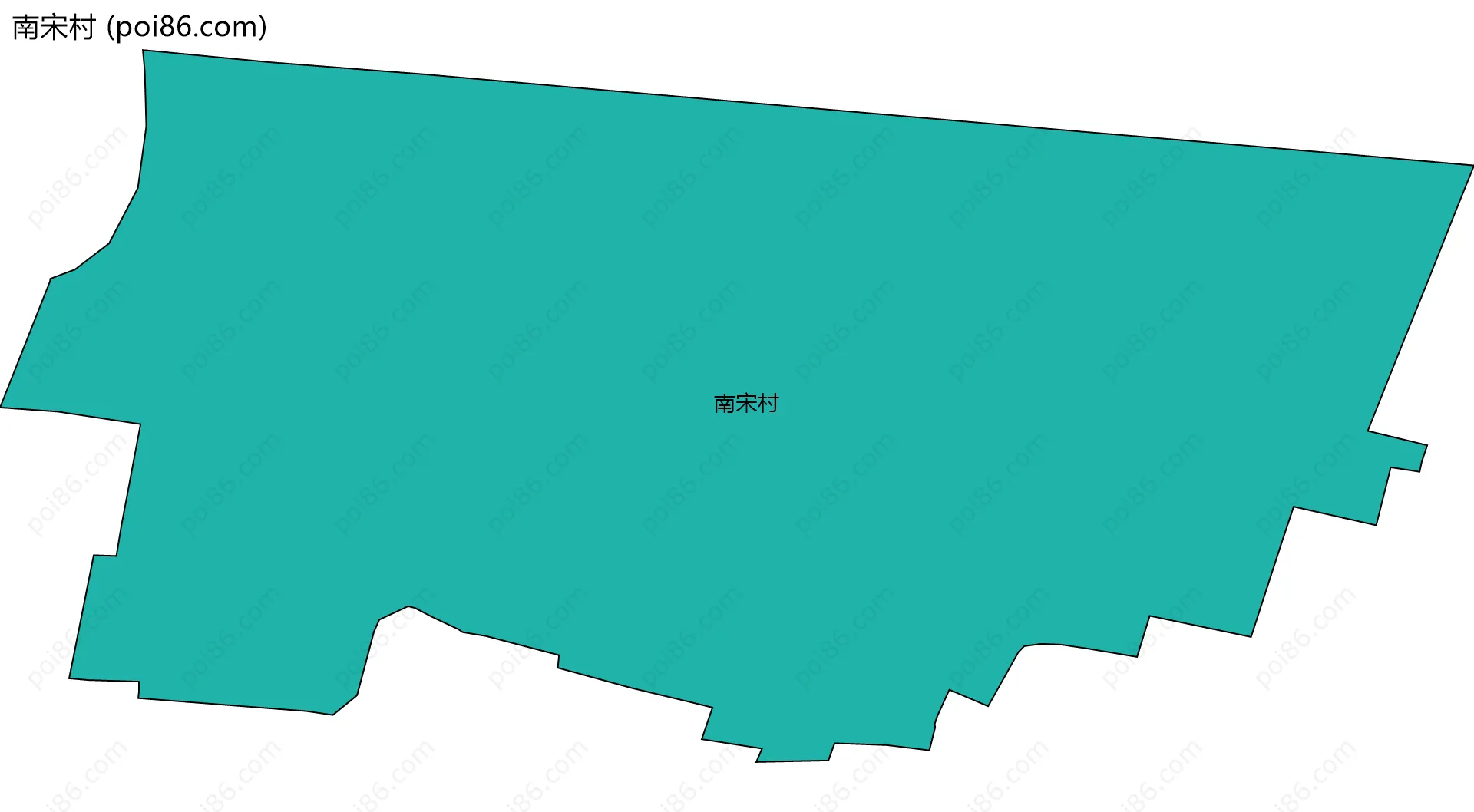 南宋村边界地图