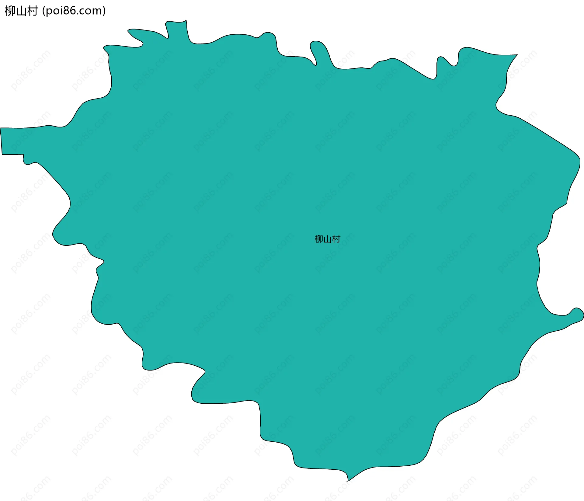 柳山村边界地图