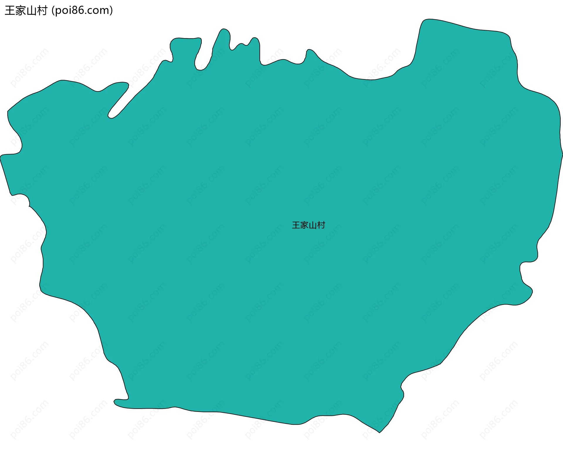王家山村边界地图