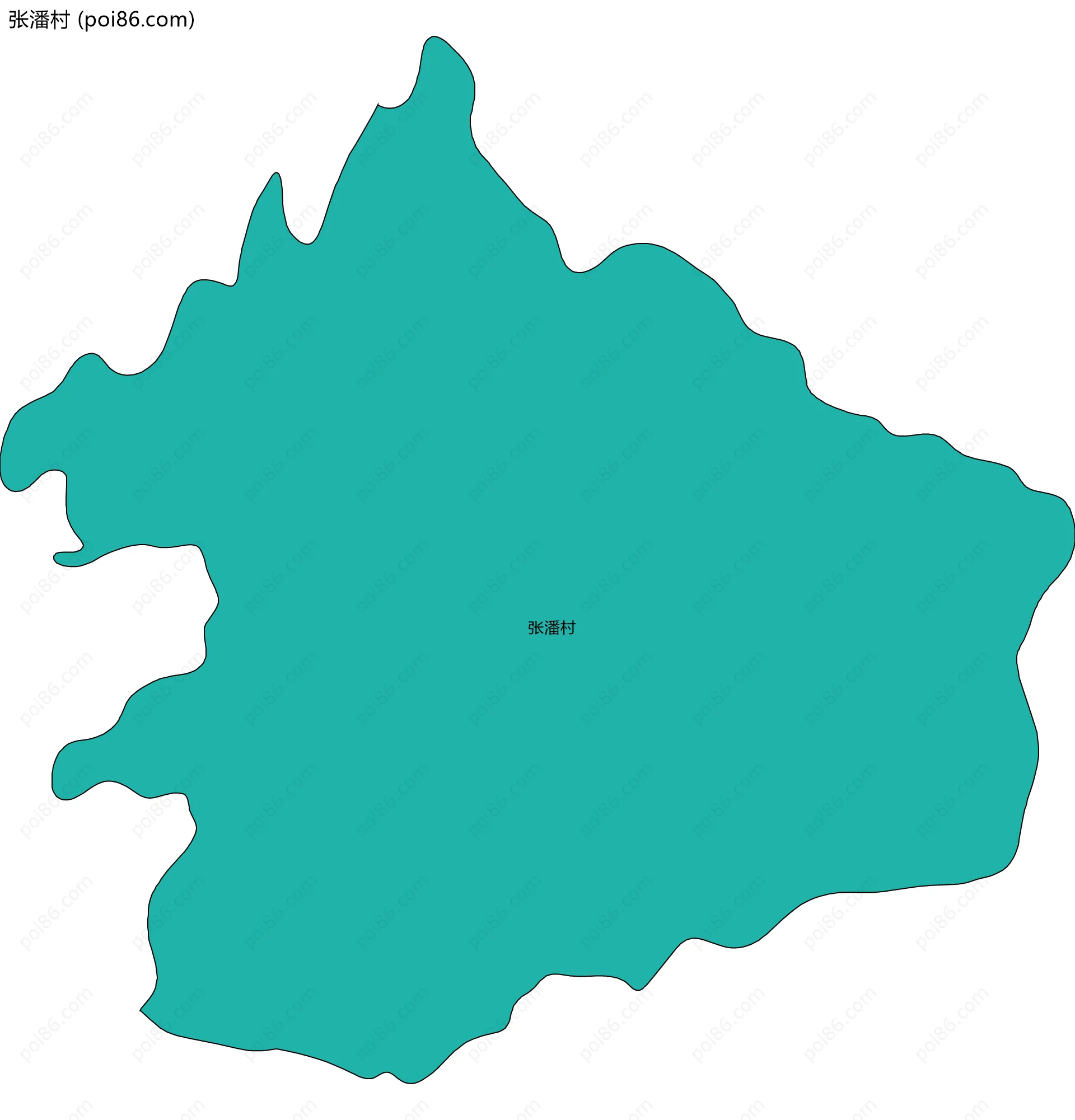 张潘村边界地图