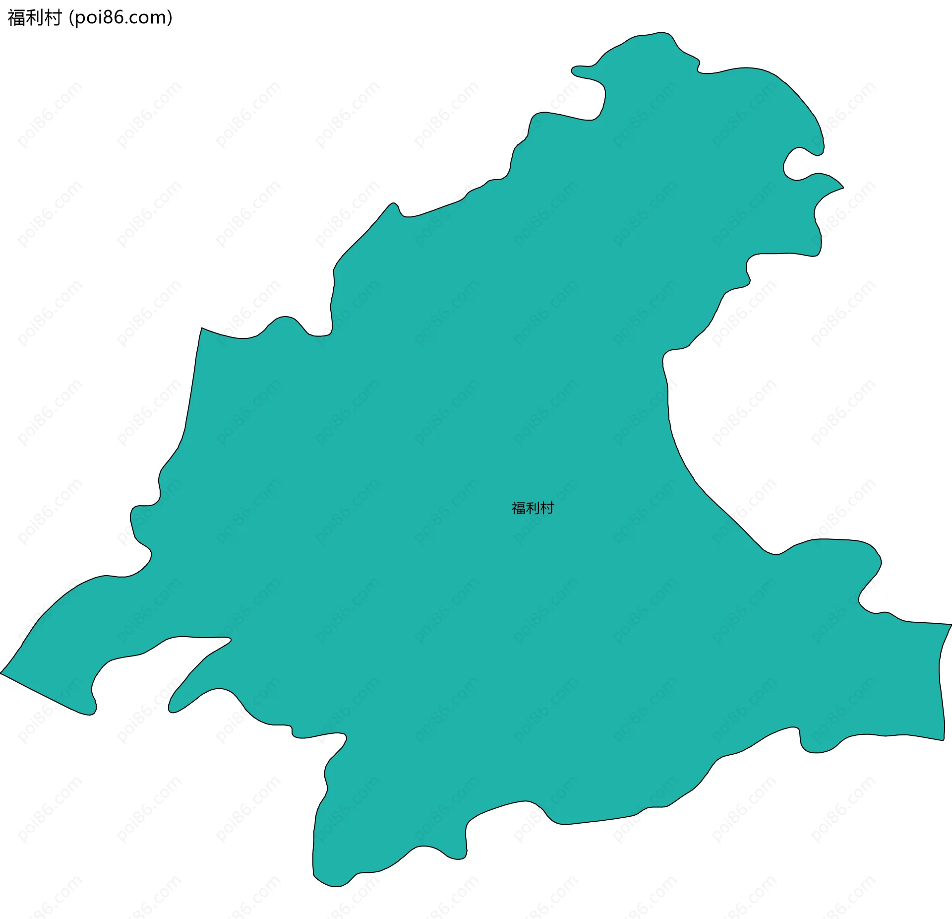 福利村边界地图