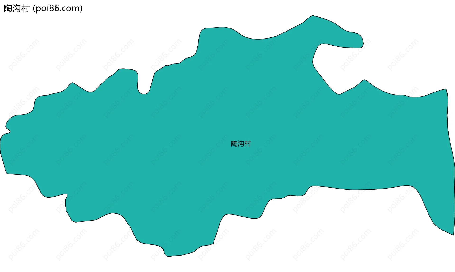 陶沟村边界地图