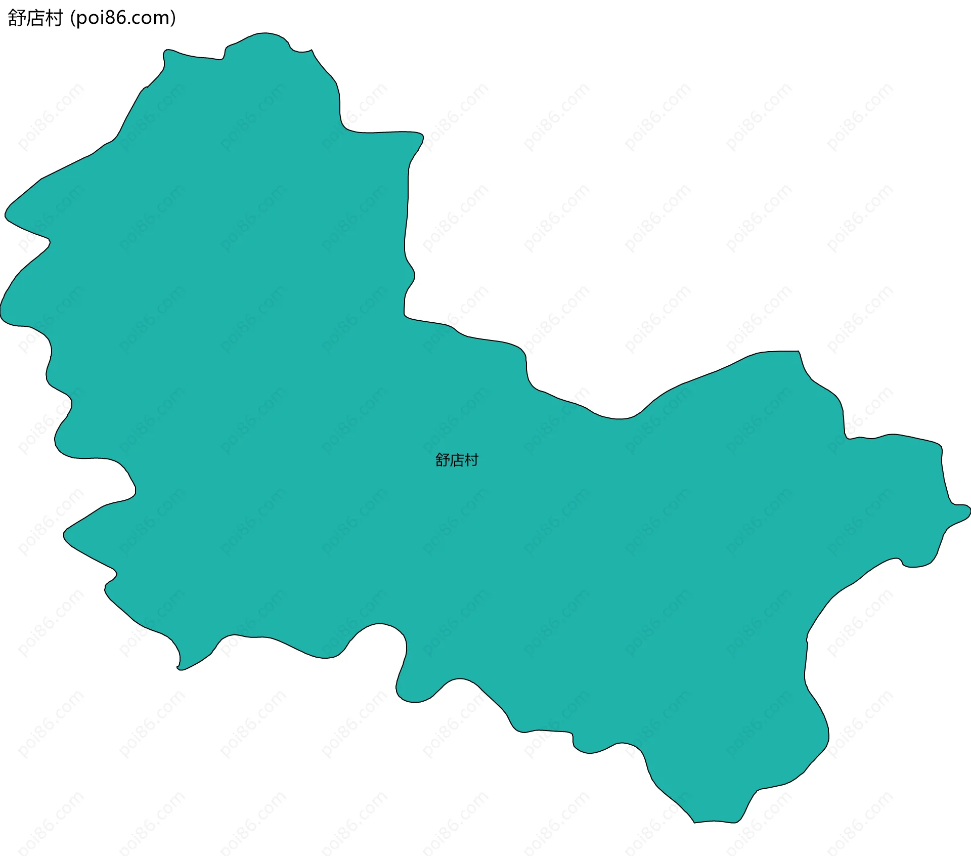 舒店村边界地图