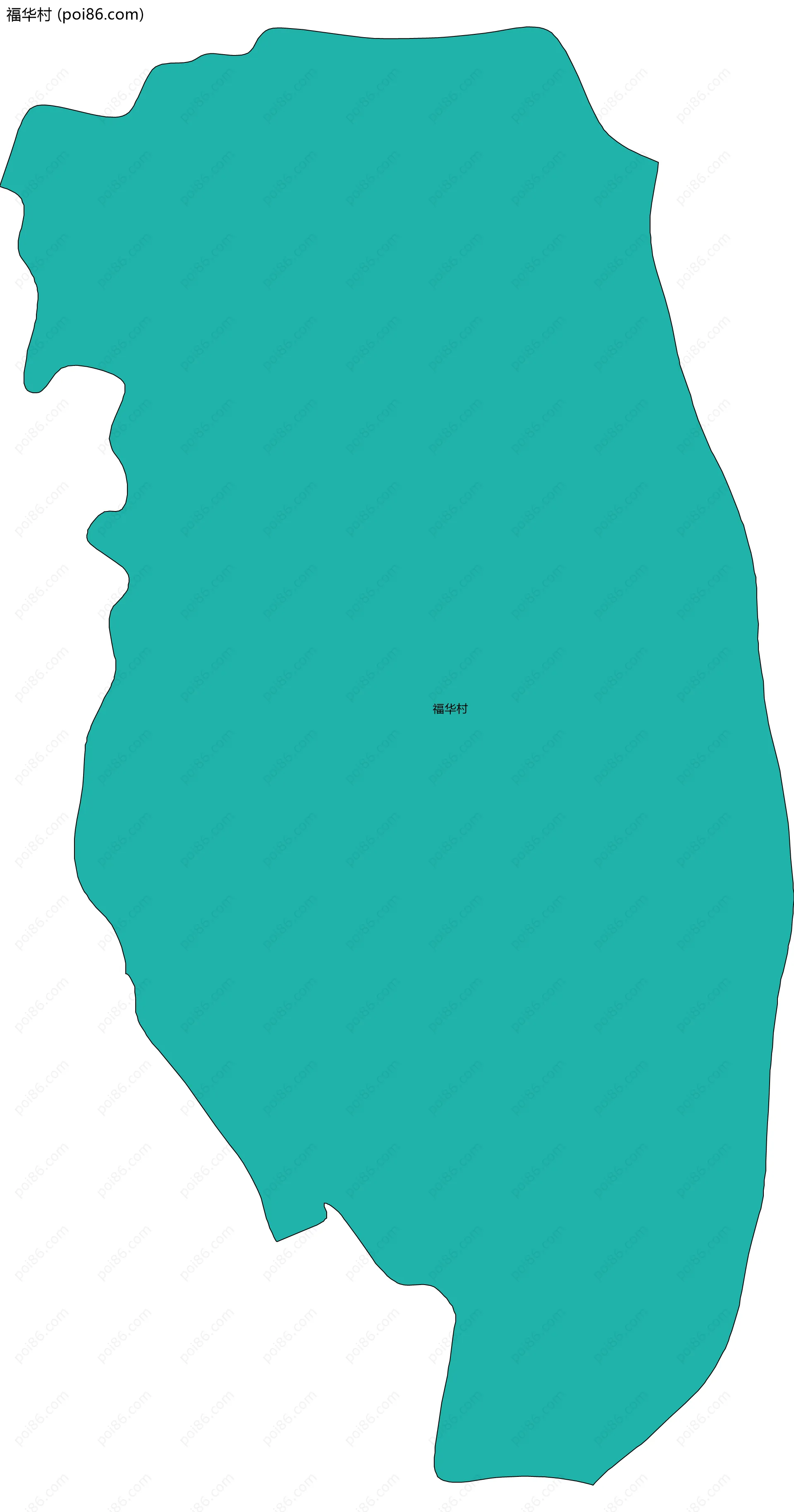 福华村边界地图