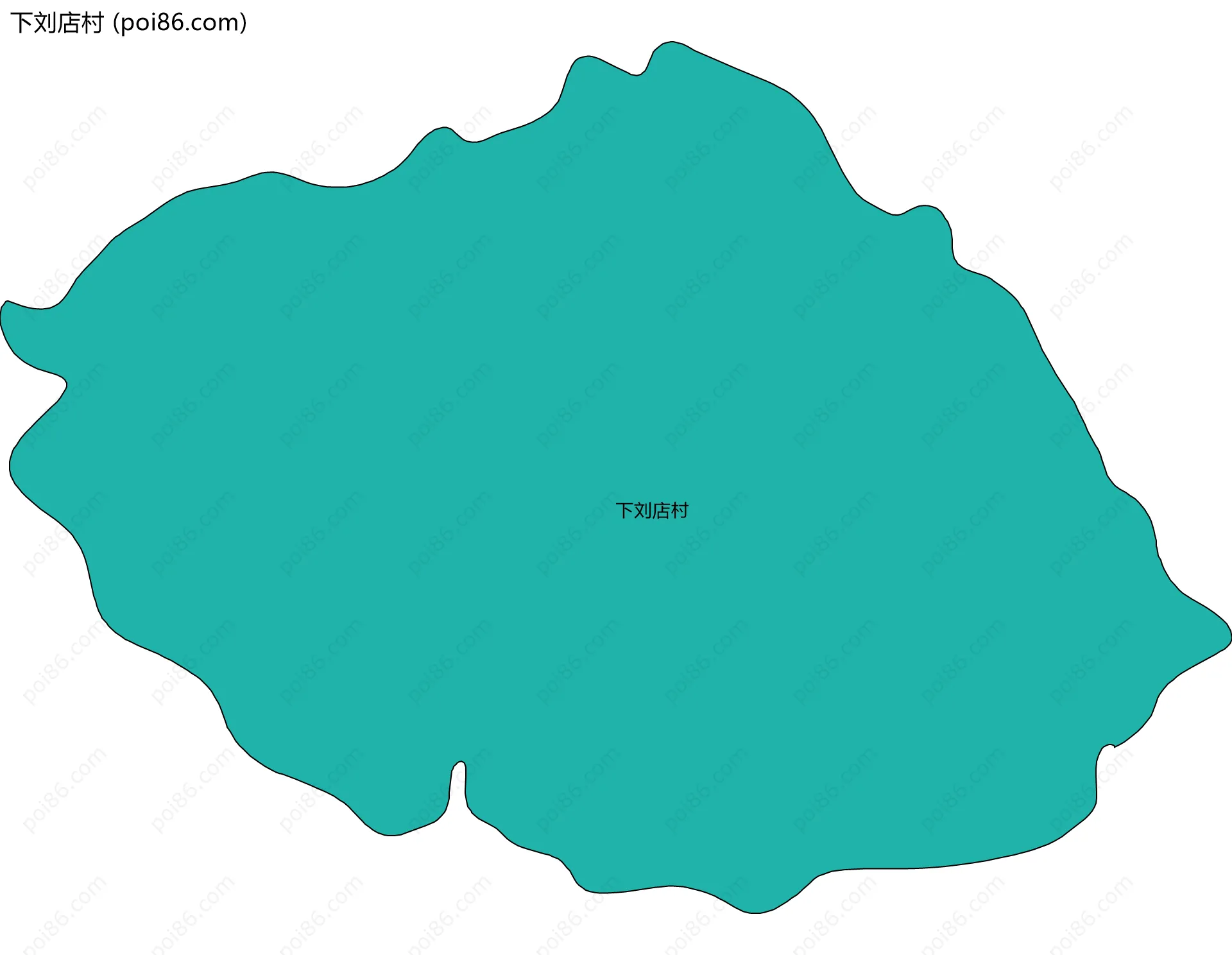 下刘店村边界地图