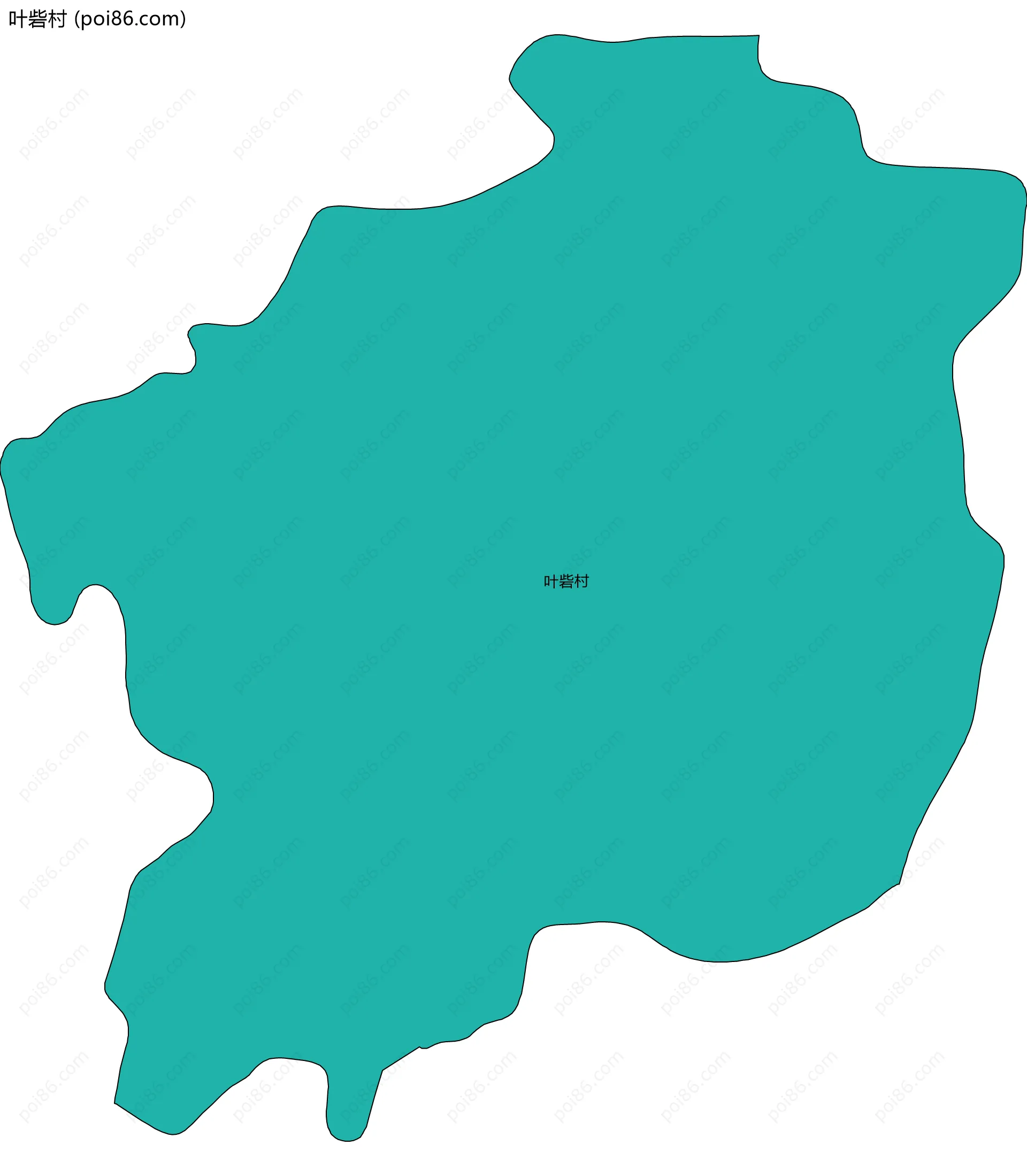 叶砦村边界地图