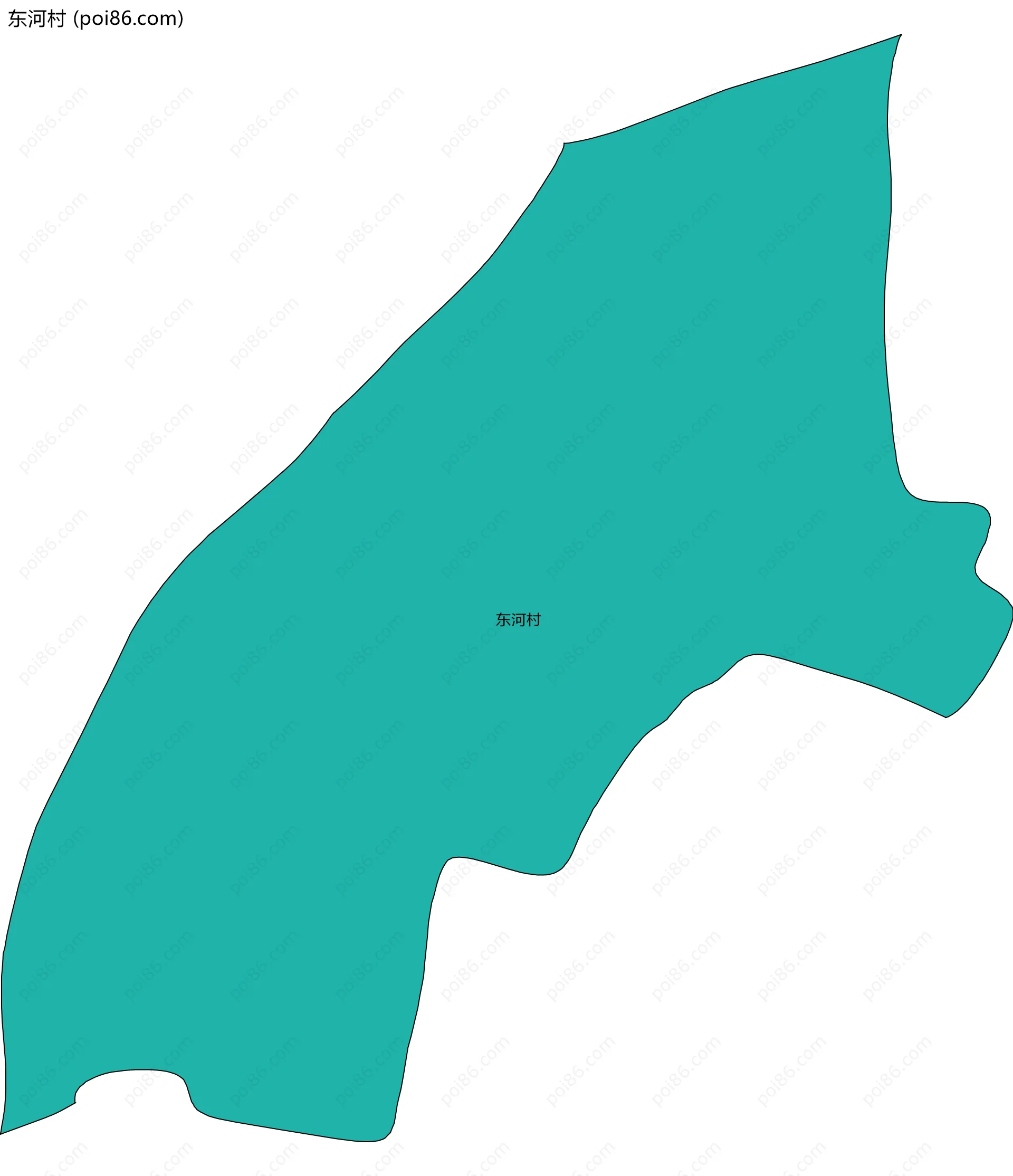 东河村边界地图