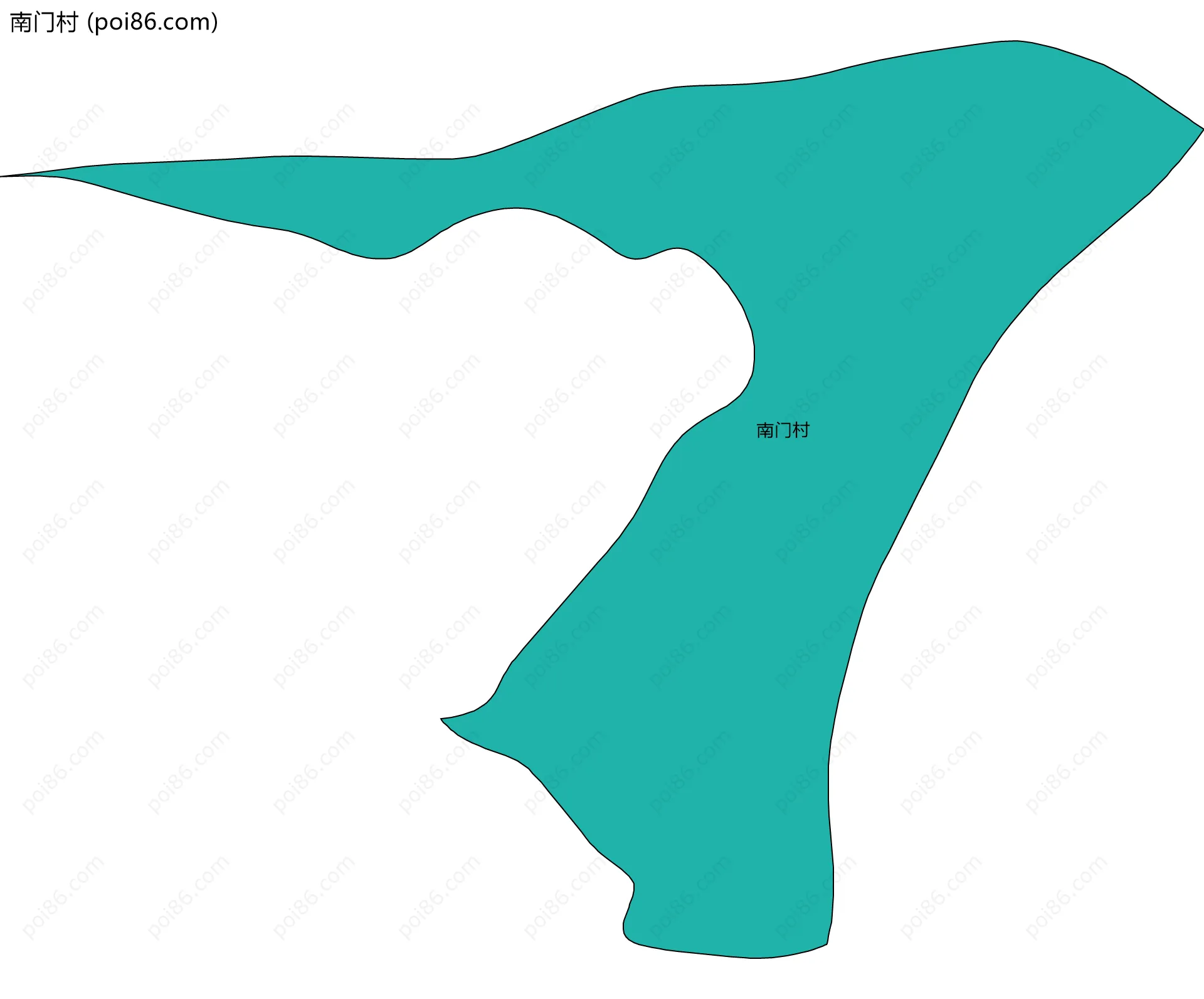 南门村边界地图