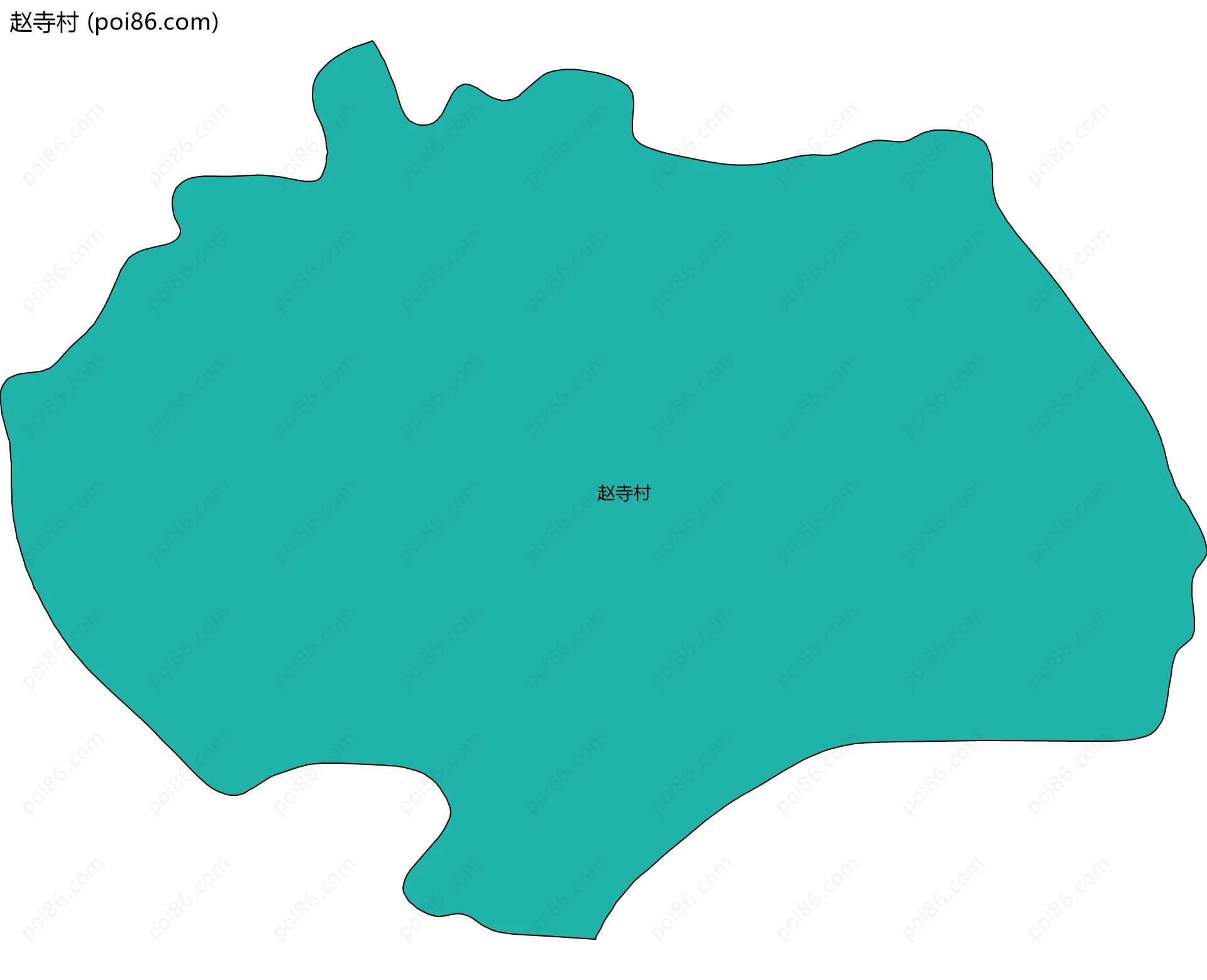 赵寺村边界地图