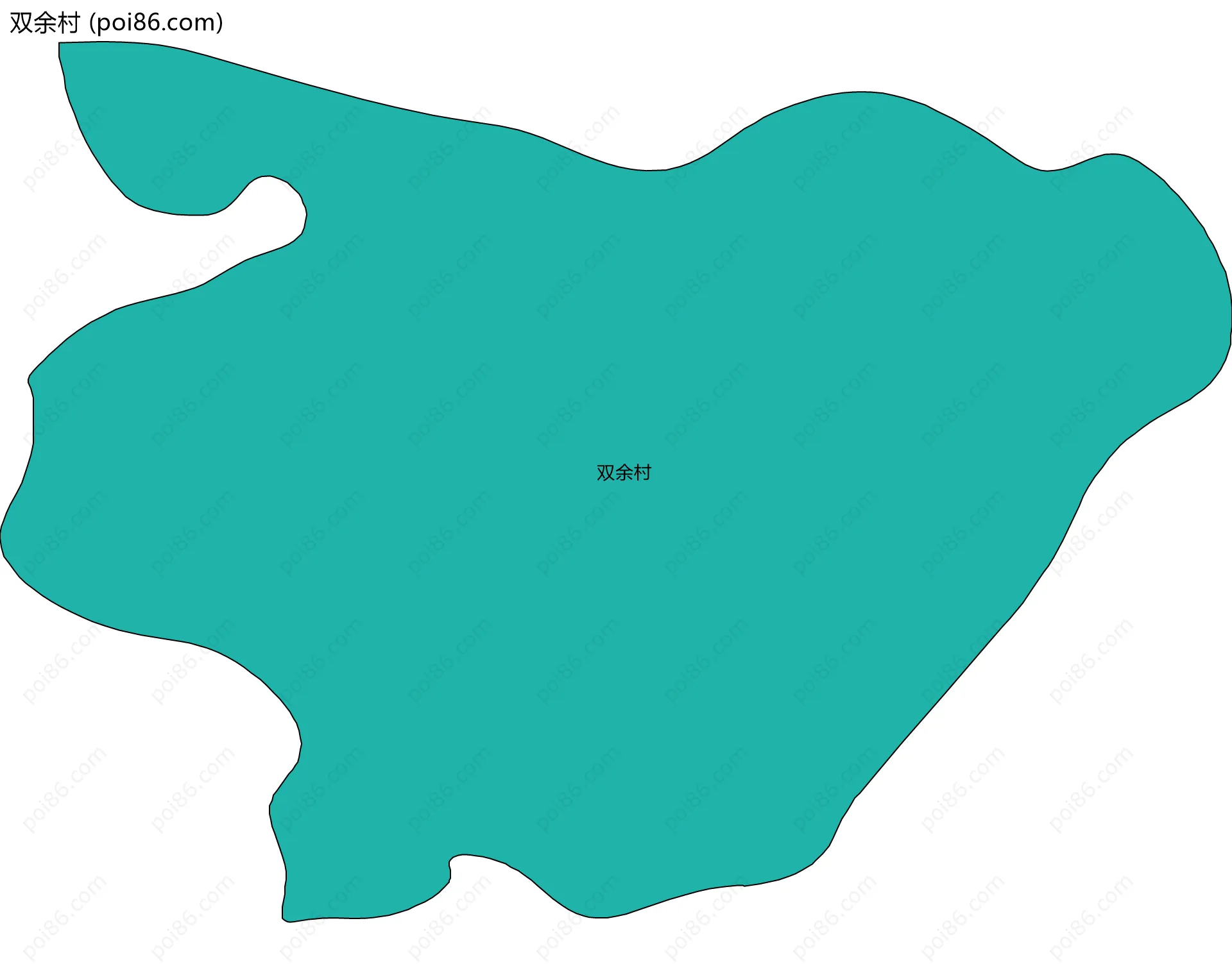双余村边界地图