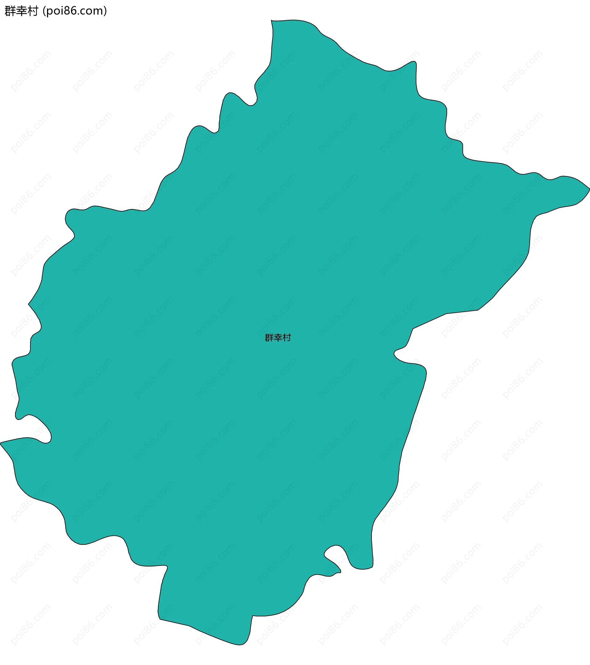 群幸村边界地图