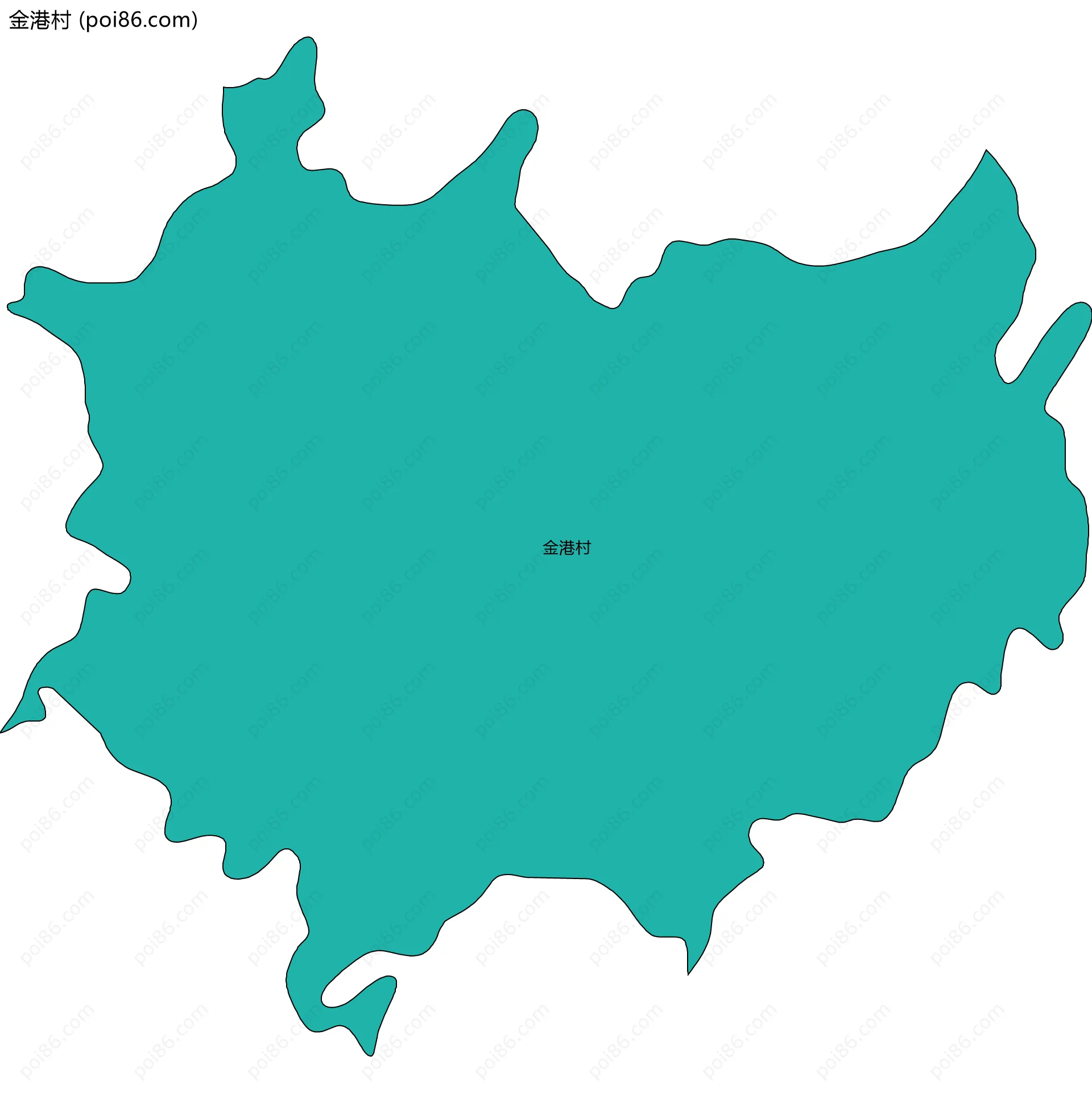 金港村边界地图