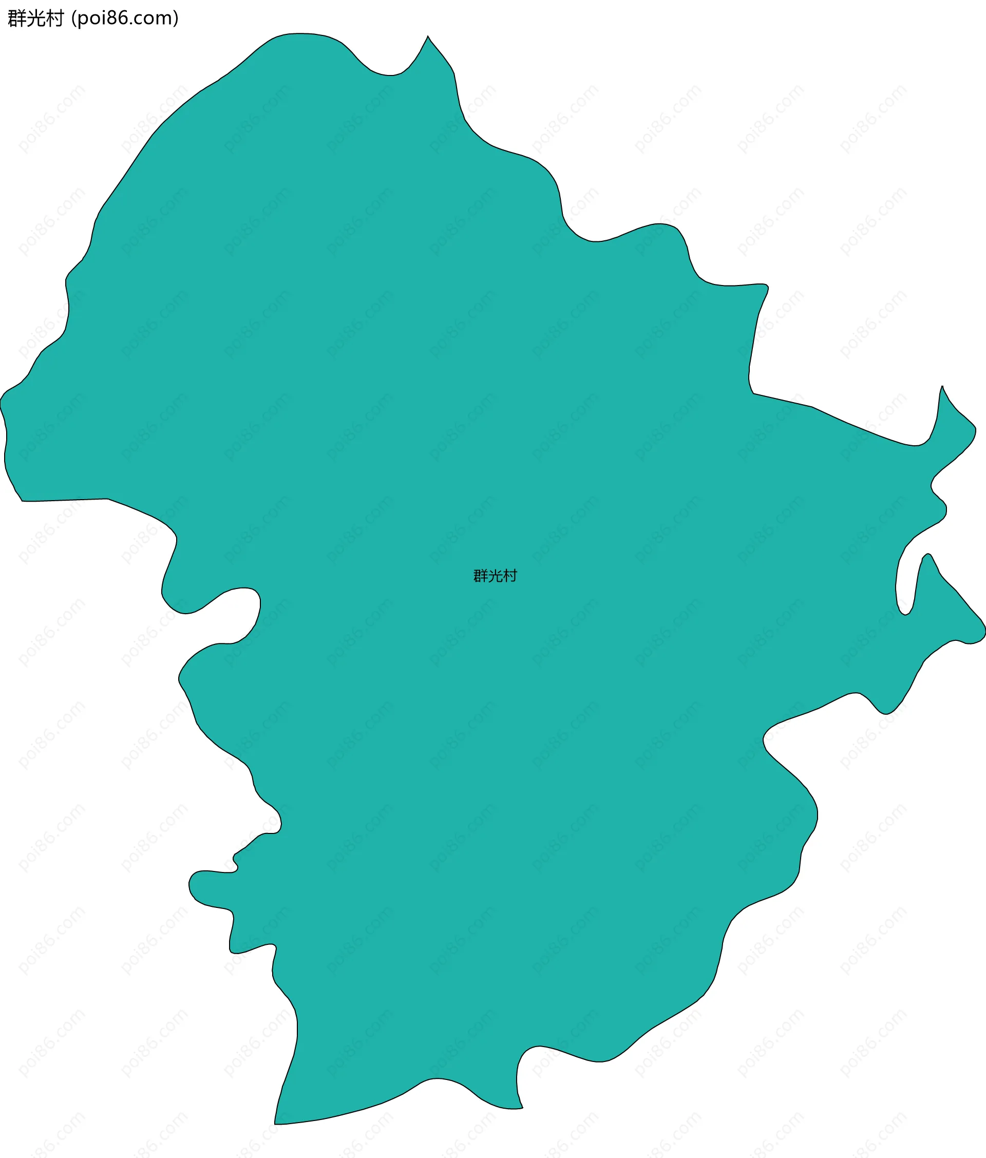 群光村边界地图