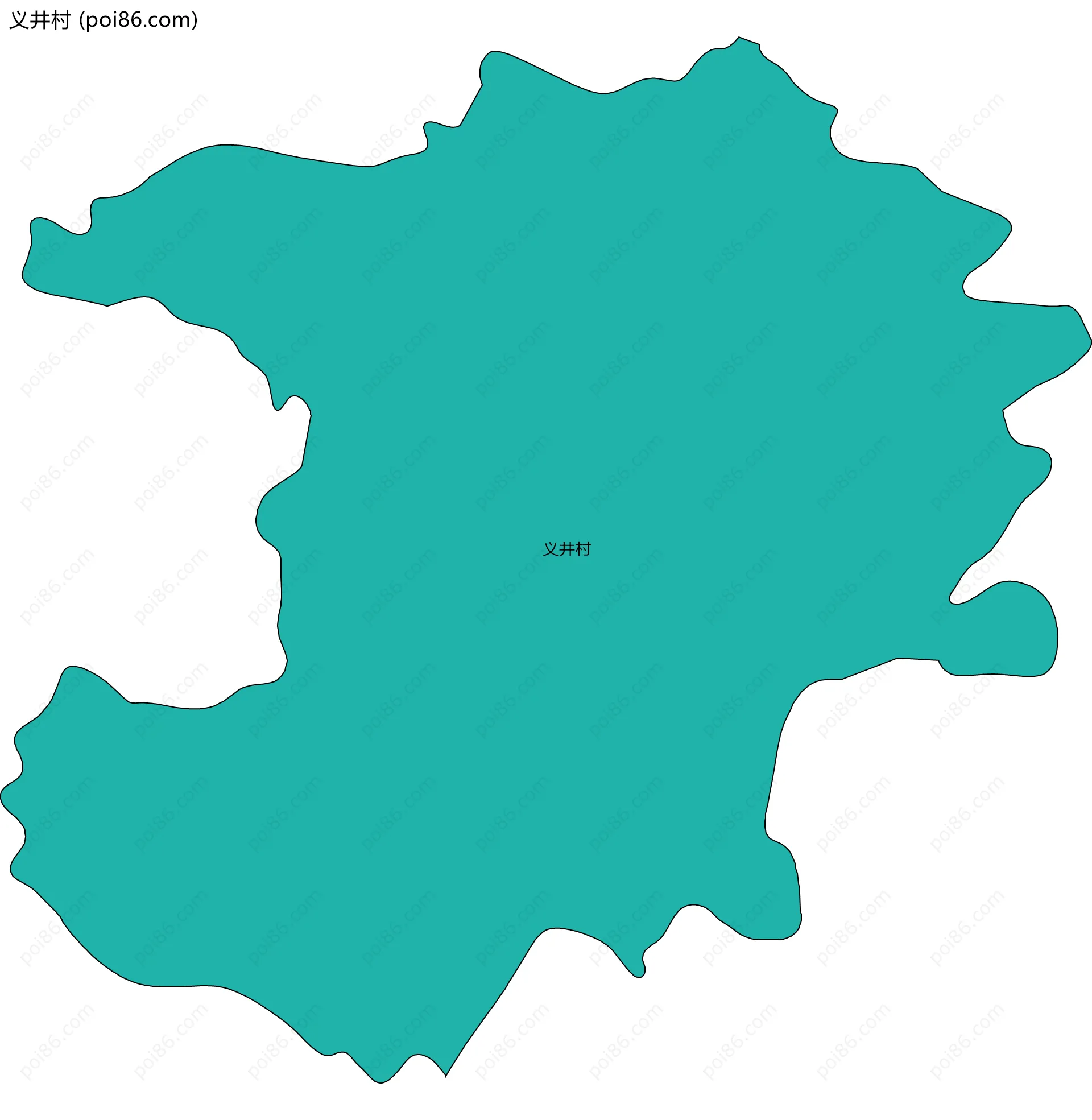 义井村边界地图