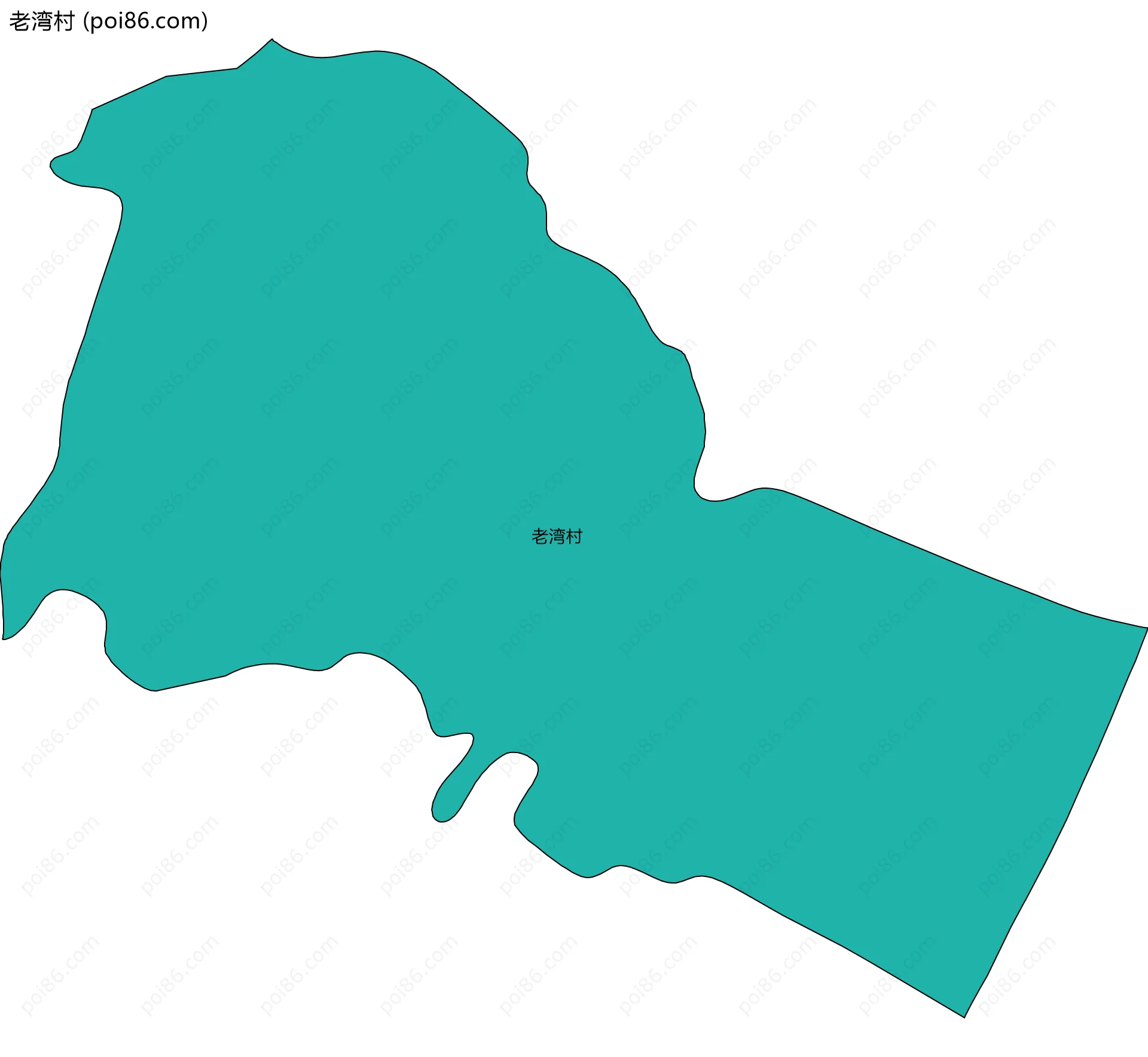 老湾村边界地图