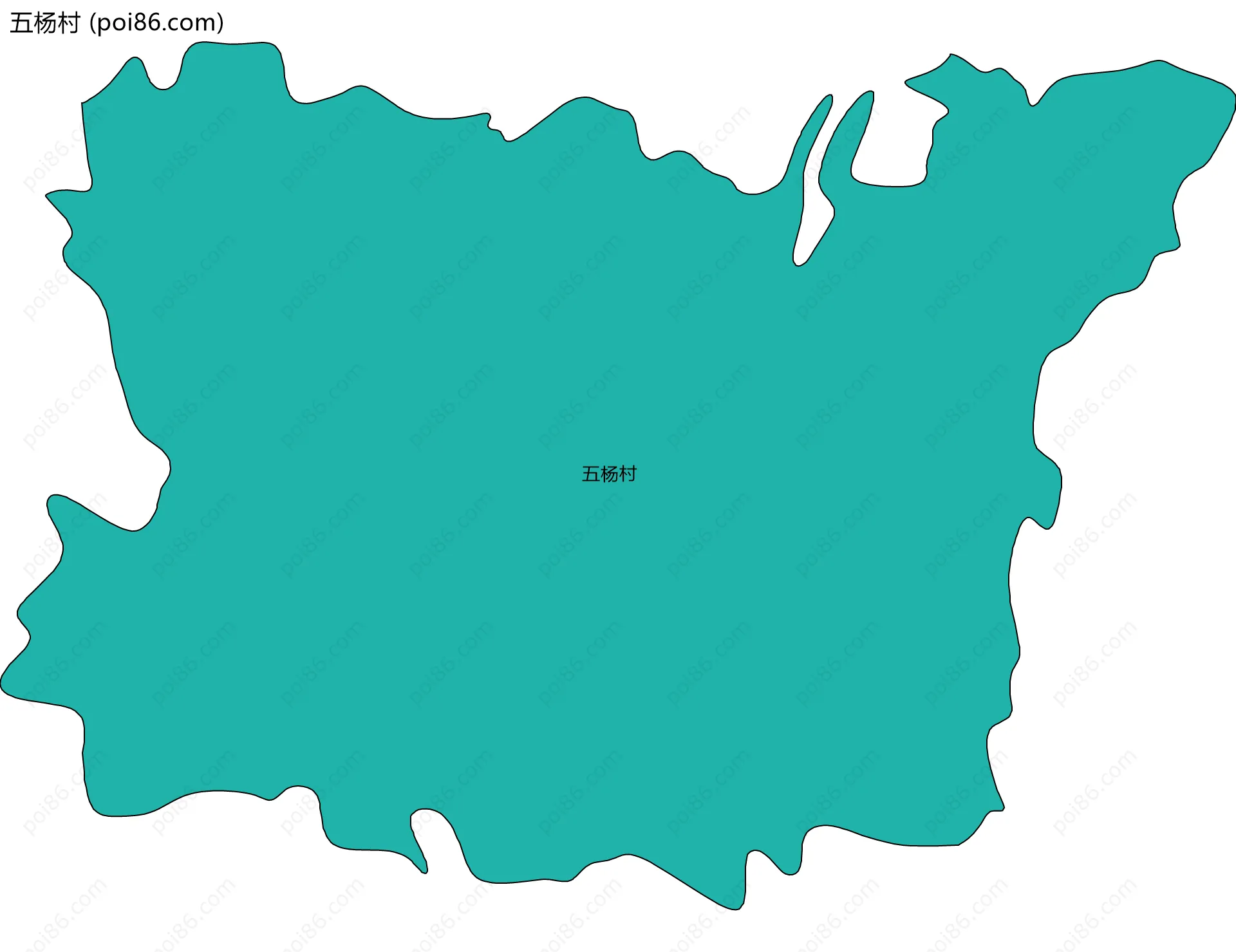 五杨村边界地图