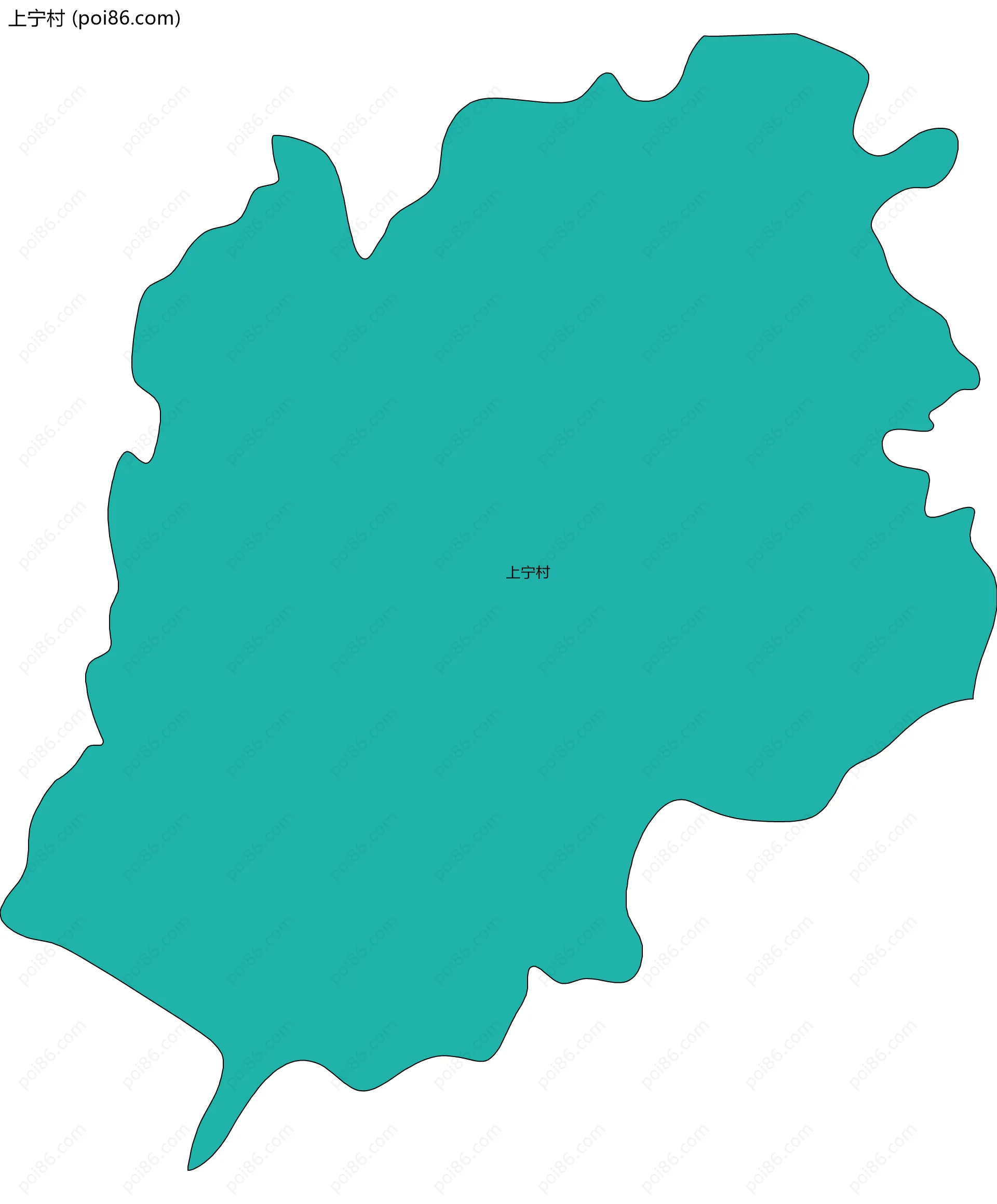 上宁村边界地图