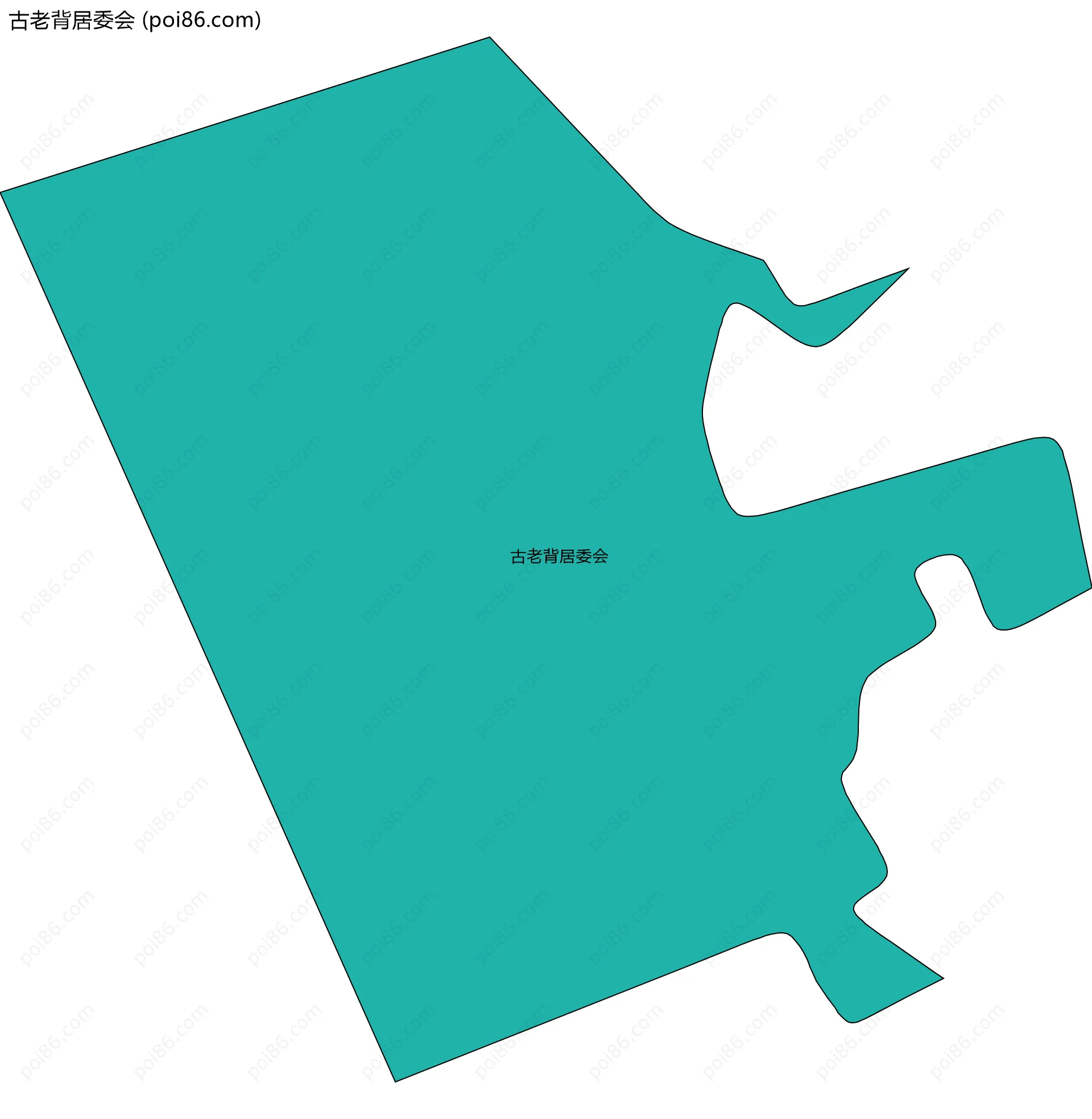 古老背居委会边界地图