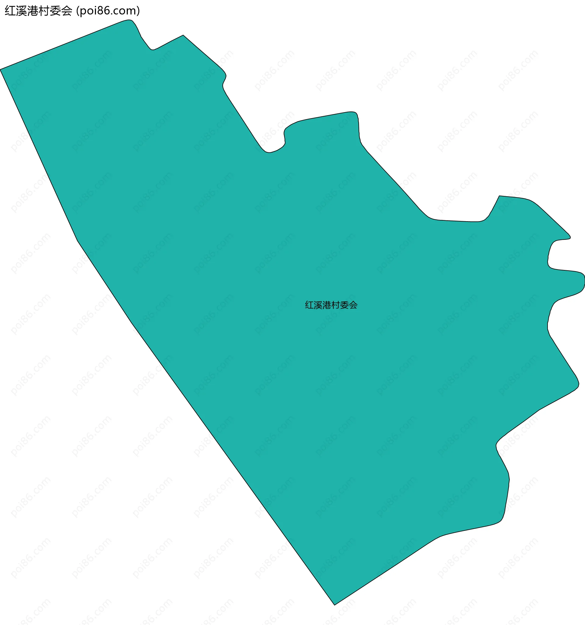 红溪港村委会边界地图