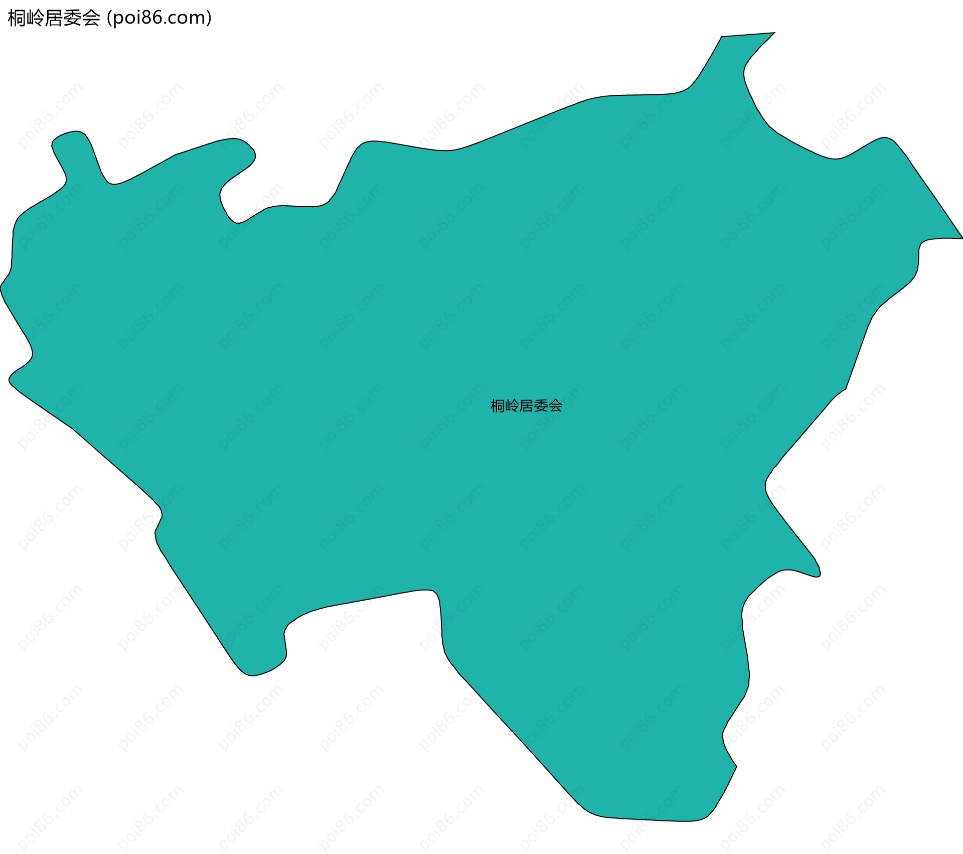 桐岭居委会边界地图