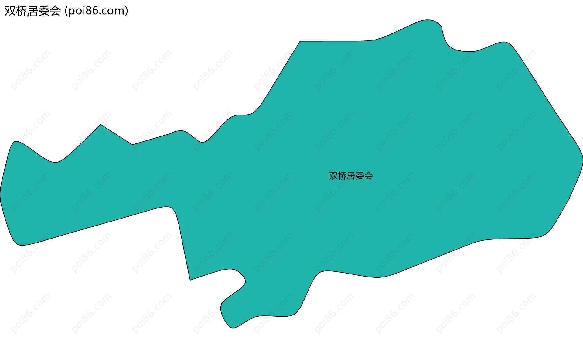 双桥居委会边界地图