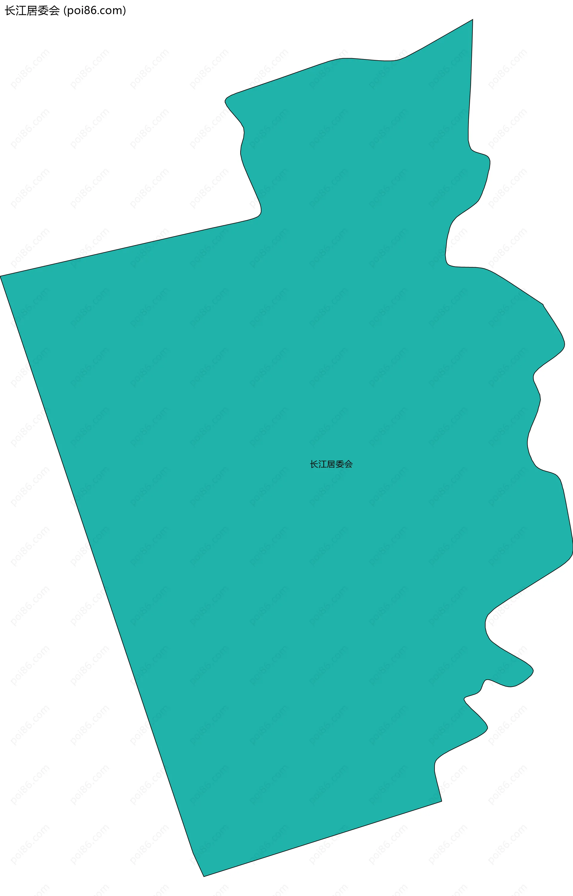 长江居委会边界地图