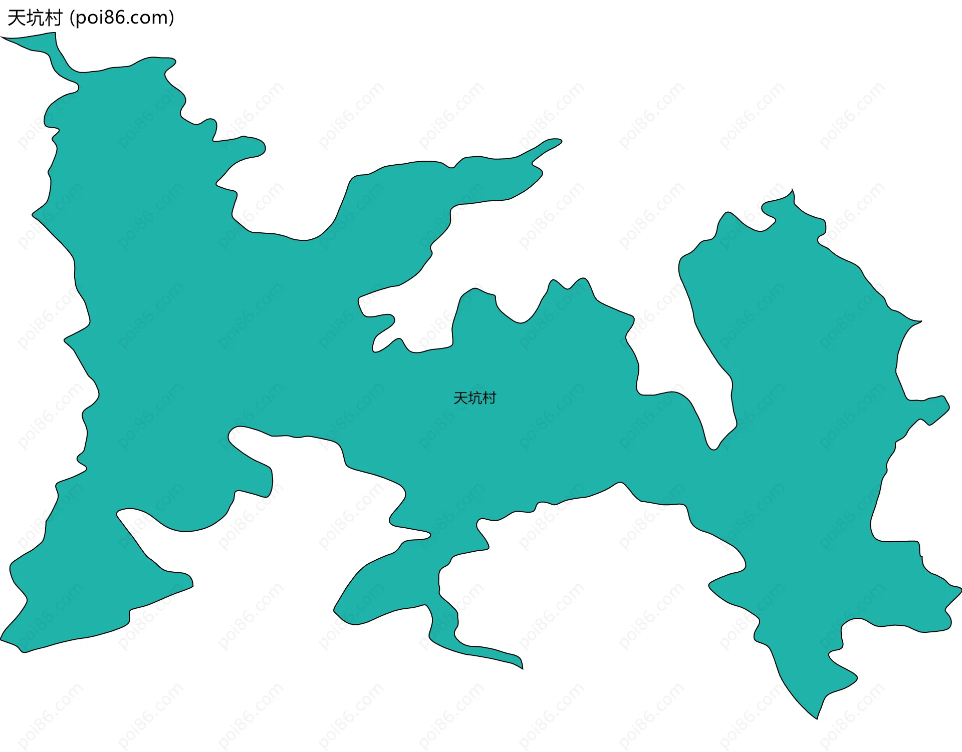 天坑村边界地图