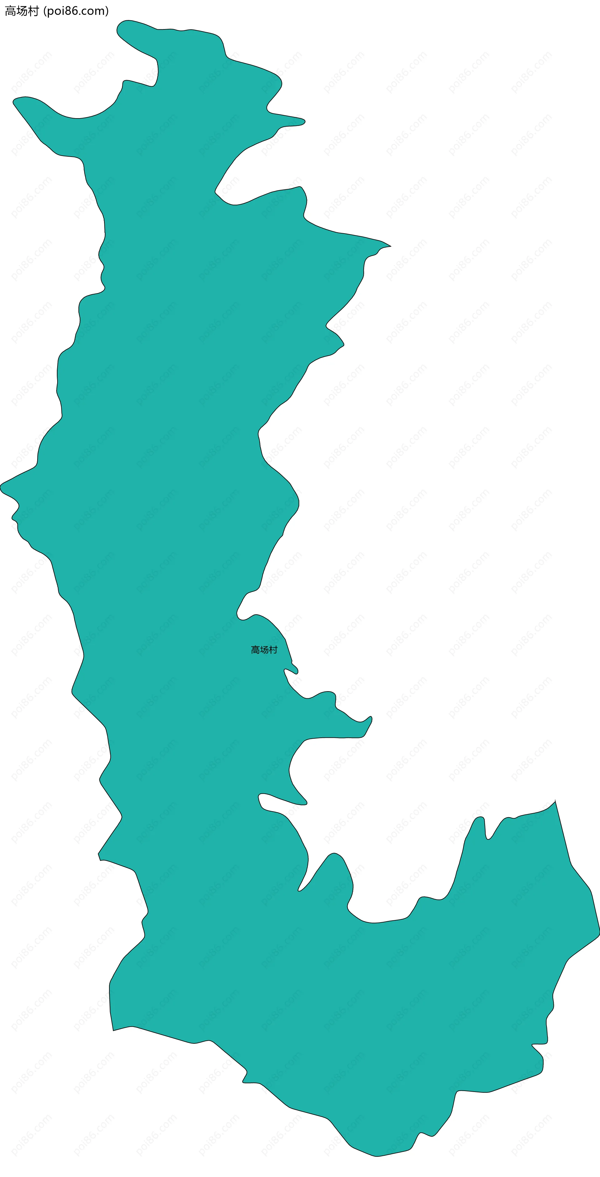 高场村边界地图